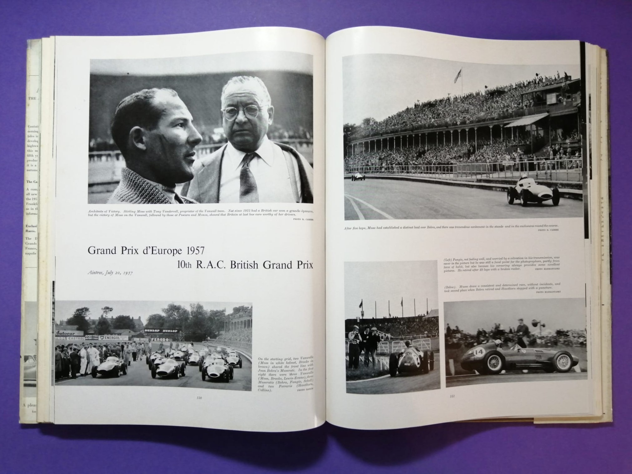 RARITÄT! sehr altes Buch, Automobile Year 1958 Edition Nr.5, Rennsaison 1957, Borgward, Porsche 356, Maserati 450S,.. Formel 1, LeMans, Mille Miglia, Gaisberg,.. Vanwall, Jaguar F-Type,.. ENGLISCH!