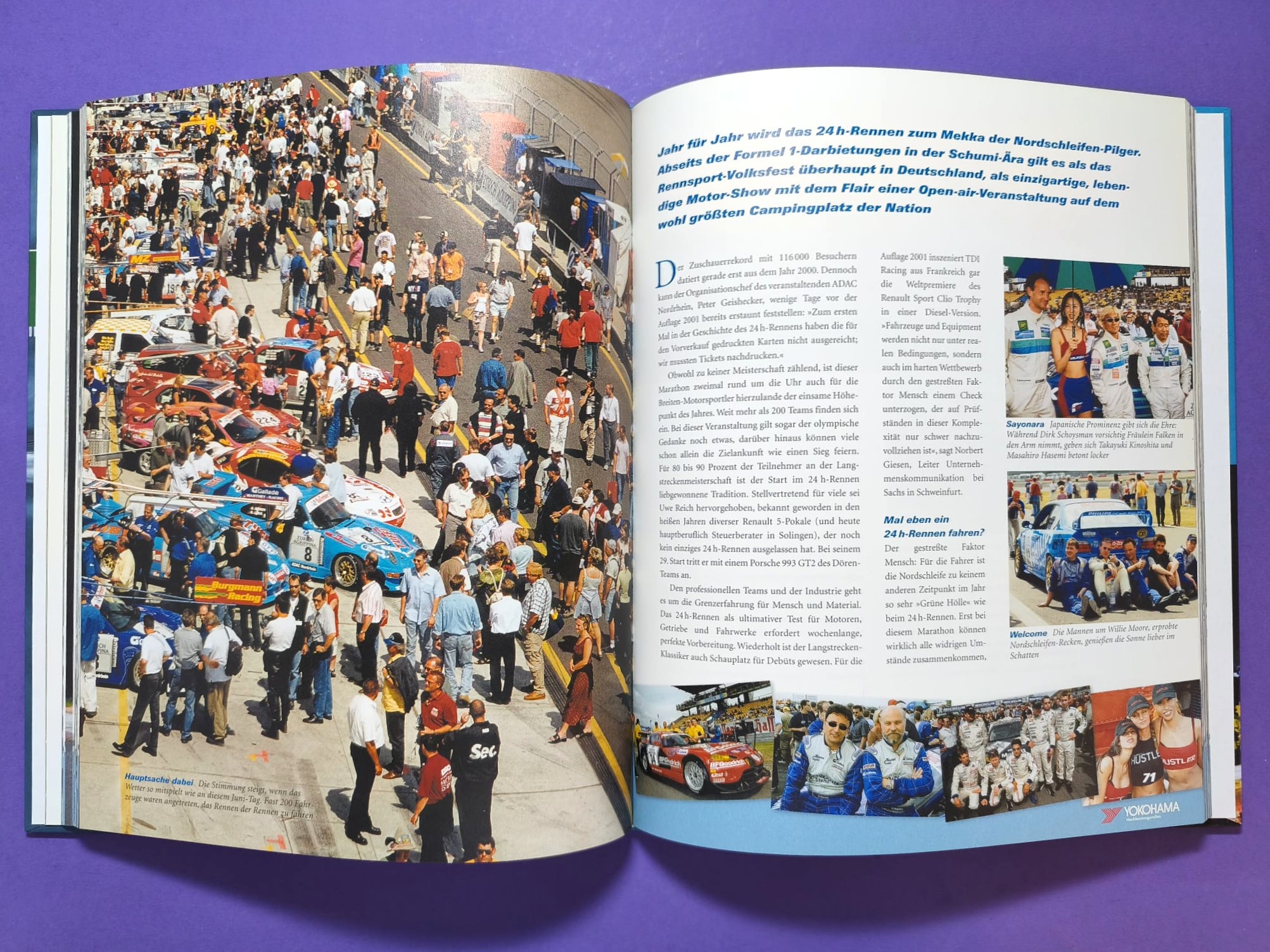 altes Neuwertiges Buch, Grüne Hölle 2001, 24h Nürburgring Nordschleife,.. BMW E36, E30, Opel Astra, Mitsubishi Evo,...
