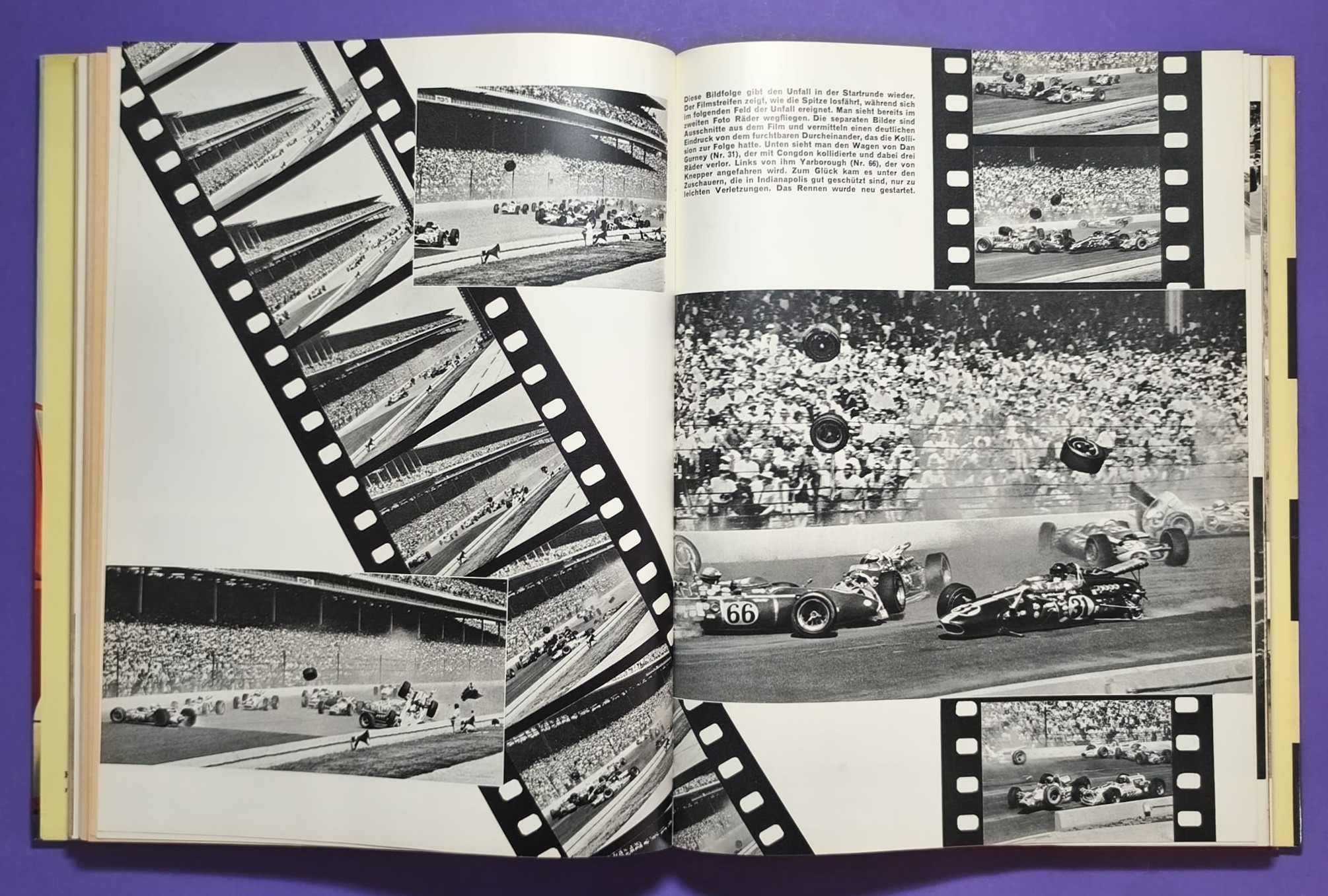 altes Buch, Auto Jahr 1966-1967, Nr. 14, Ferrari, Ford GT40, Porsche, Lamborghini Miura,.. Formel 1, LeMans, Rallye, Mille Miglia,.. Jochen Rindt, Brabham, Clark, Hill,.. 