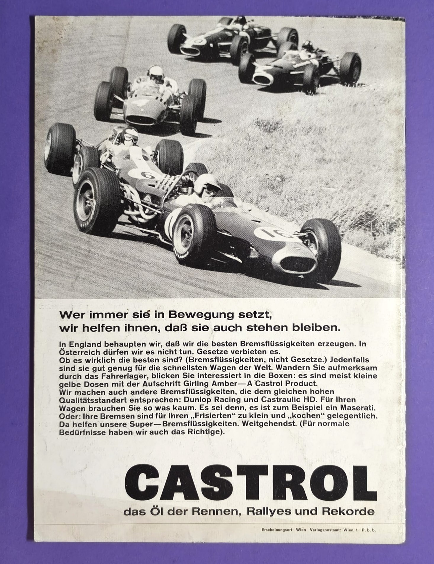 alte Zeitschrift Magazin Heft Auto Revue, 10/1966, Porsche 911, Formel 1, Rallye, Flugplatzrennen Zeltweg,.. mit Mittelposter Formel V