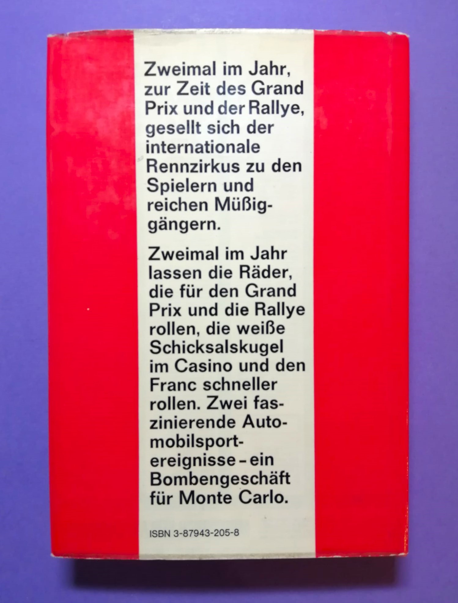 altes Buch, Die Monte Carlo Story, Rallyes Rennen und Roulette, Formel 1 Grand Prix, Renault Alpine,..