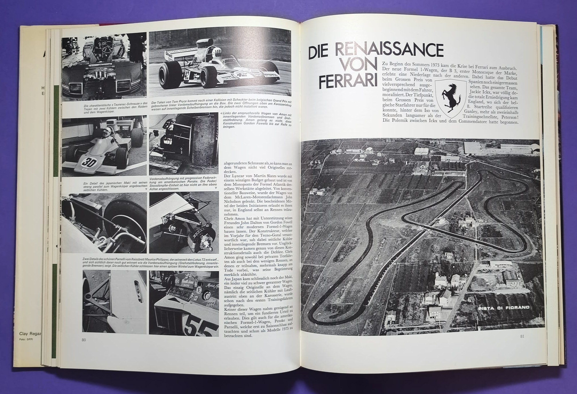 altes Buch, Auto Jahr 1974-1975, Nr. 22, Lancia Stratos, Renault R5, Audi Coupe Studie,.. Formel 1, LeMans, Rallye, Tourenwagen,.. BMW, Ford Zakspeed, Lotus, Niki Lauda Ferrari, Matra, Porsche,..