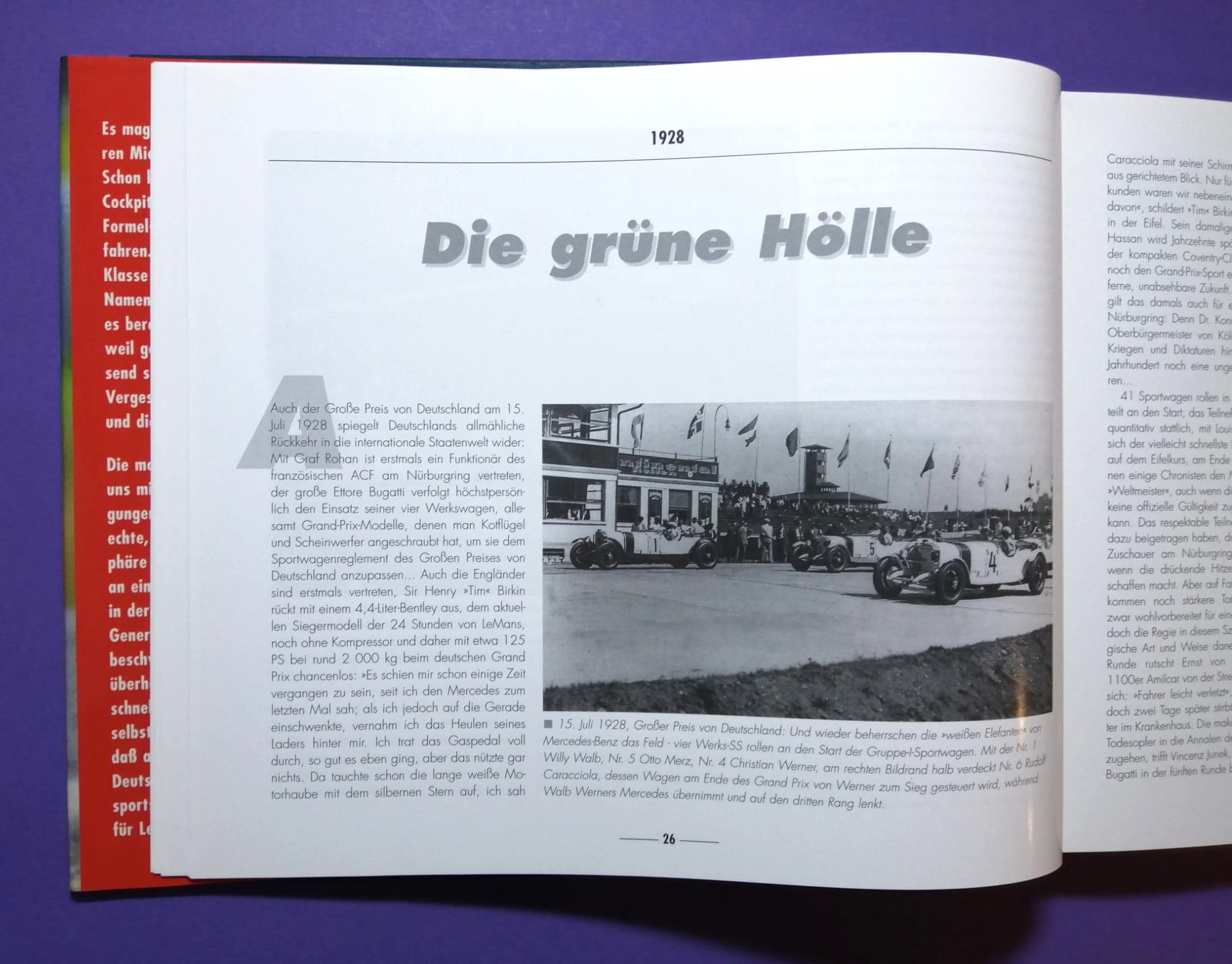 altes Buch, Grand Prix 70 Jahre Großer Preis von Deutschland, 1926 bis 1997, Avus, Solitude, Nürburgring, Hockenheimring, Formel 1, Rindt, Lauda, Berger, Clark, Cevert, Schumacher, Winkelhock, Zakspeed,..