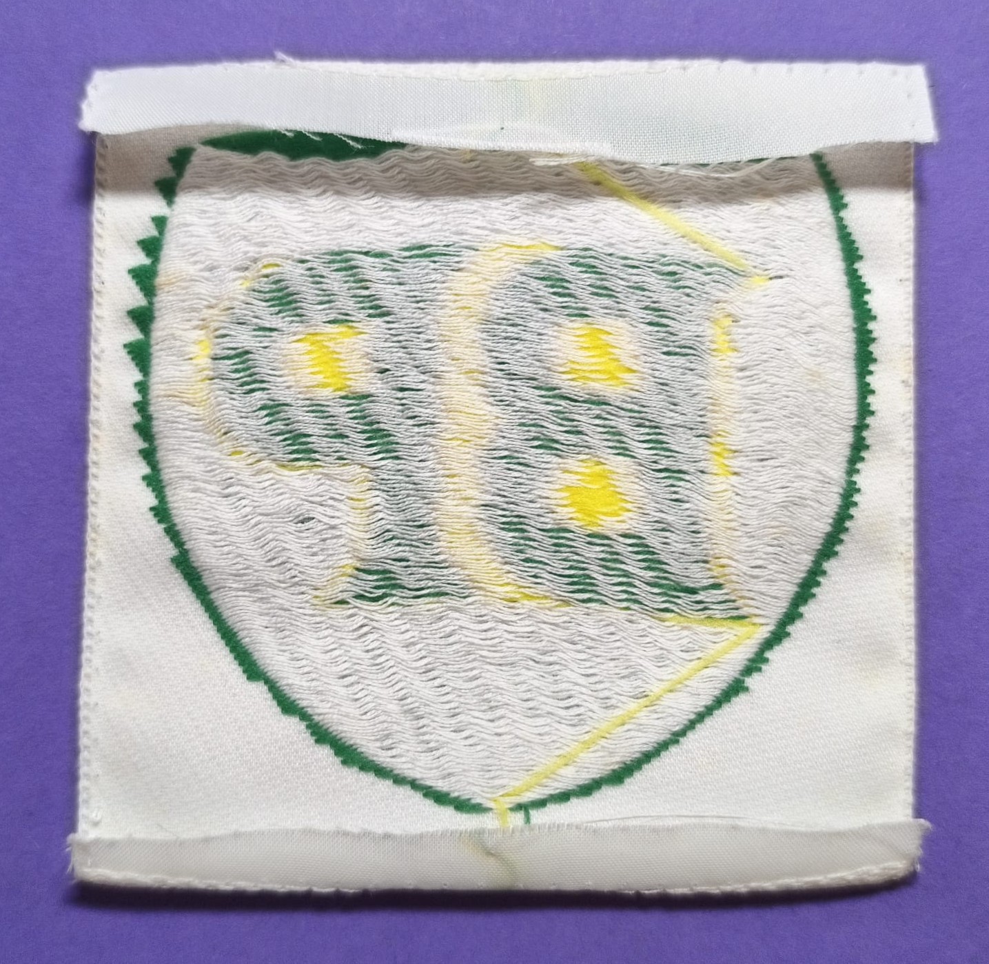 alter Textil Aufnäher BP- British Petrol, Motoröl, Benzin, Motorsport, 9x9cm