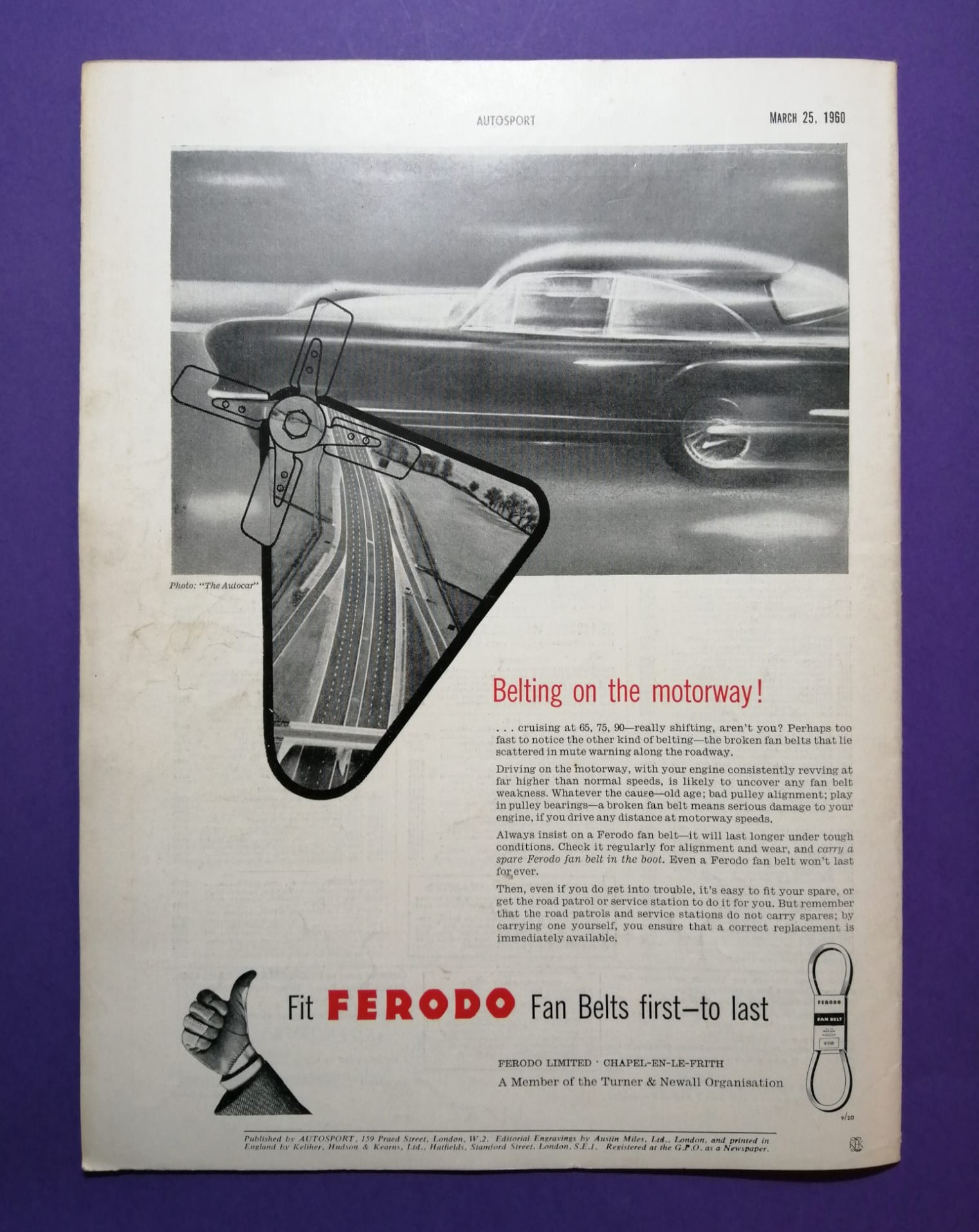 alte Zeitschrift Magazin Heft Autosport, 25. März 1960, Syracuse Grand Prix, Ferrari, Trips, Testbericht Alfa-Romeo Giulietta Sprint Speciale,.. Englisch!