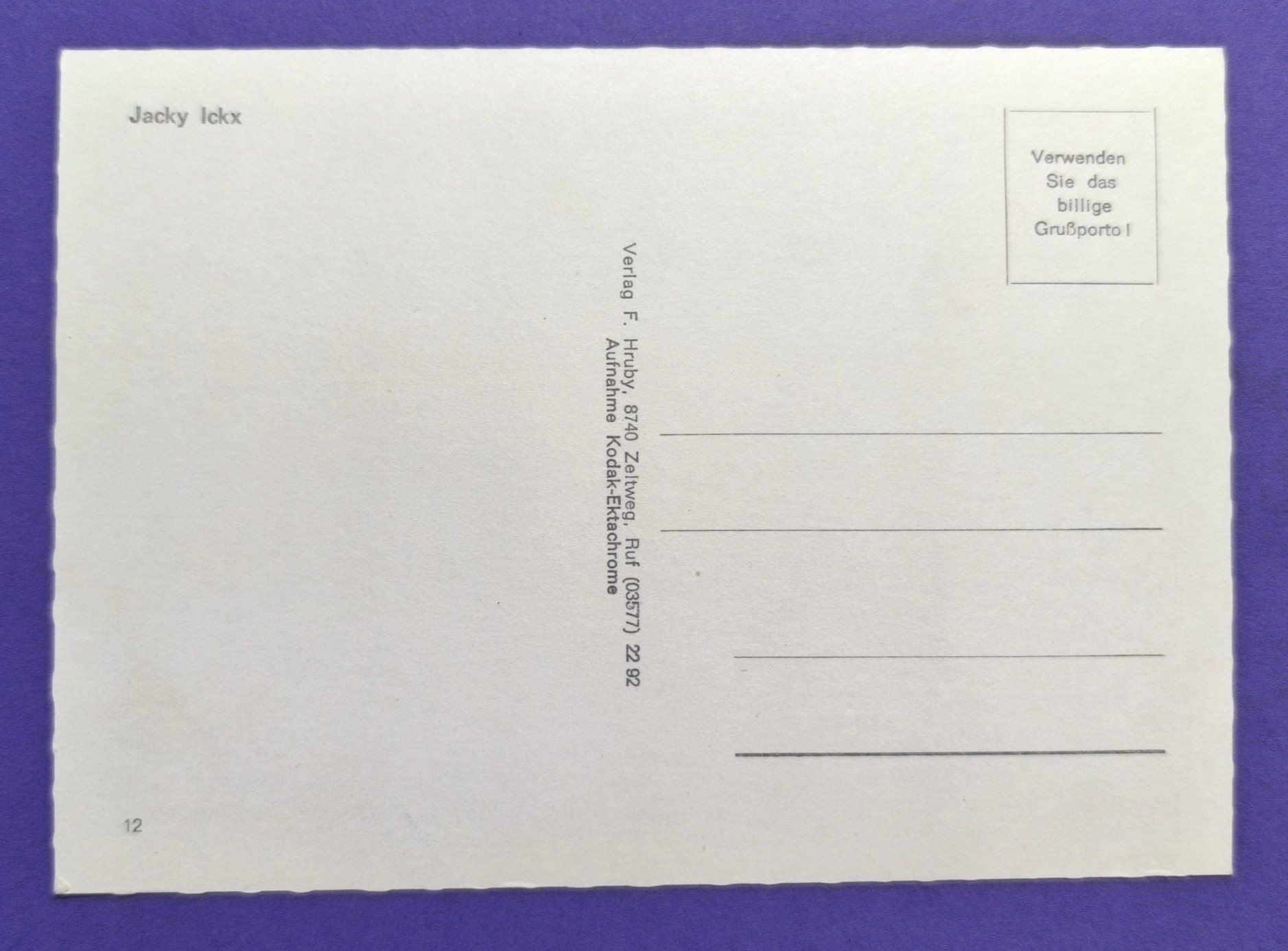 alte Postkarte, Jacky Ickx Ferrari, Formel 1 Grand Prix 70er Jahre, 10x15cm