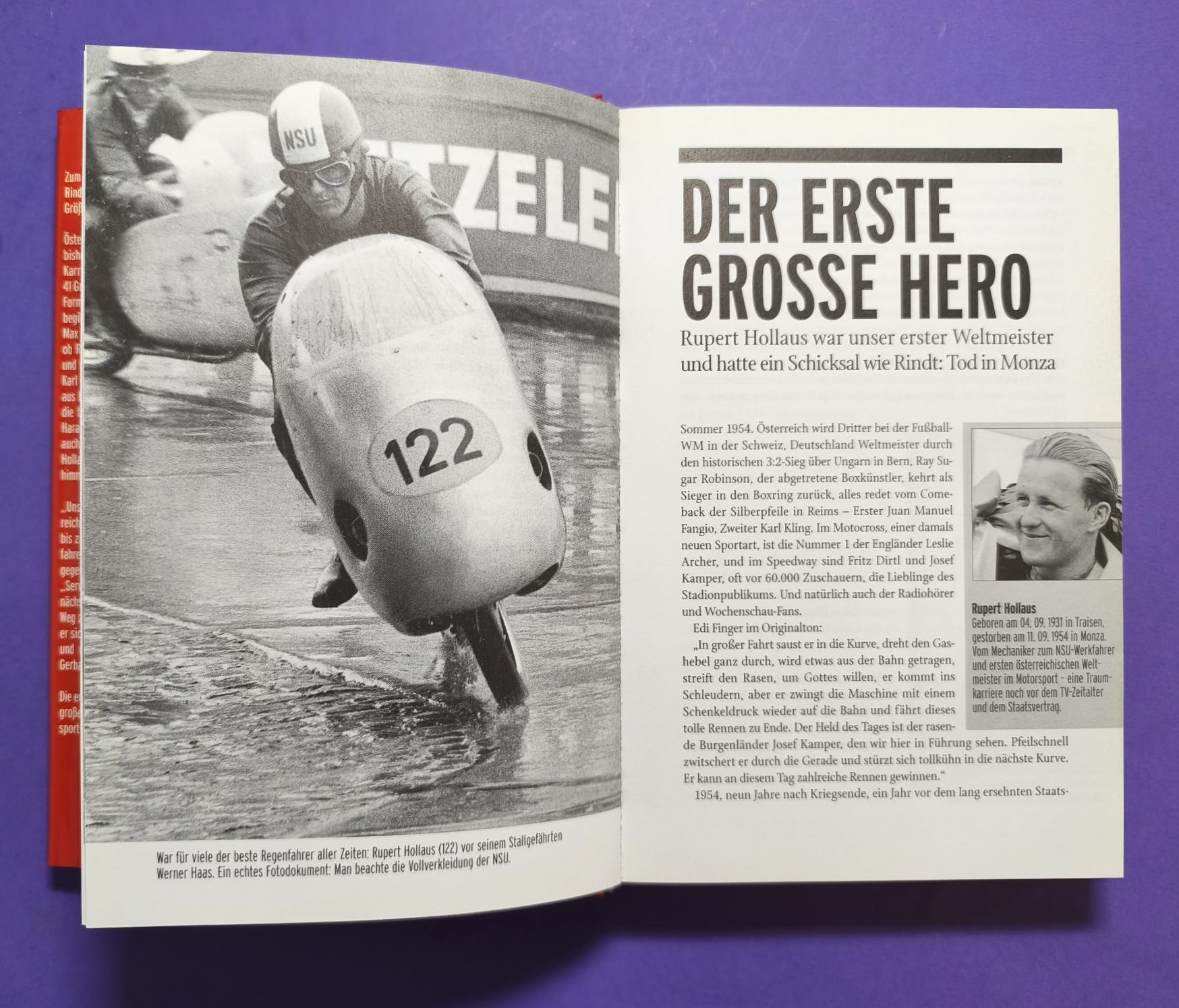 altes Buch, Unsere Champions 1900 bis 2003, Rindt, Lauda, Gartner, Berger, Ratzenberger, Hollaus,... Formel 1, LeMans, Motorsport