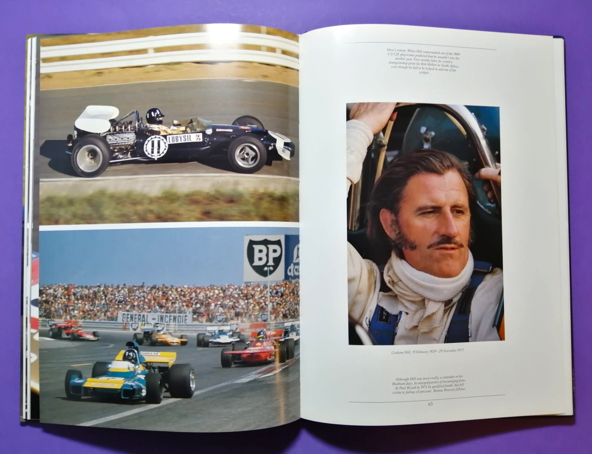 altes Buch, Graham Hill, Formel 1 Grand Prix Weltmeister, BRM, Lotus,.. Englisch!