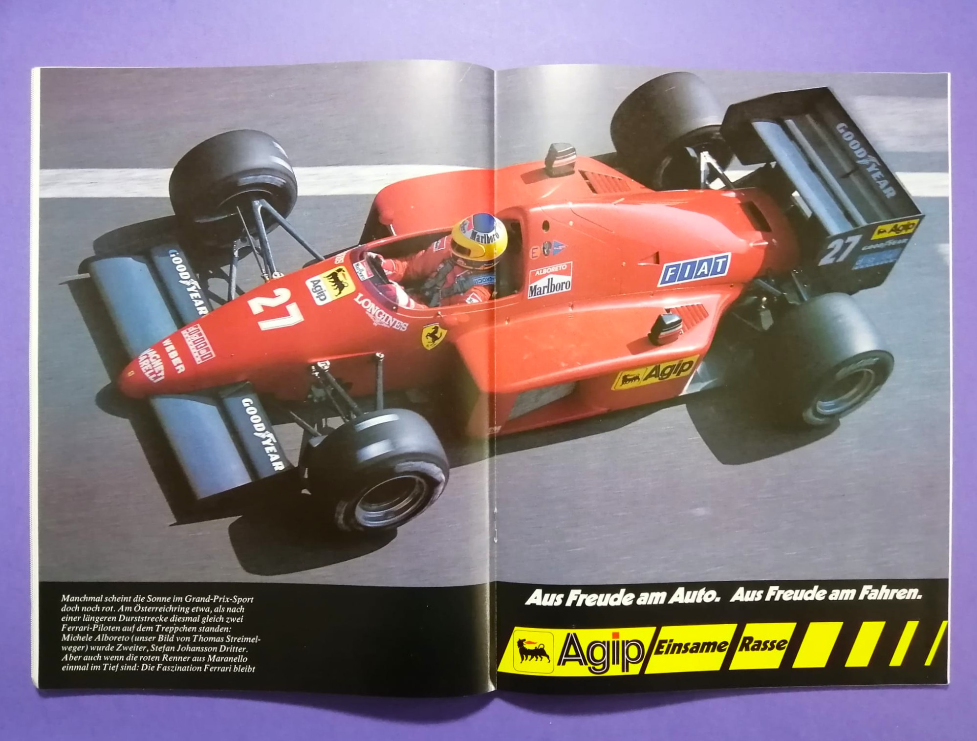 alte Auto Revue Zeitschrift Magazin Heft, 09/1986, Testbericht BMW M3 E30, mit Mittelposter Michele Alboreto Ferrari Formel 1
