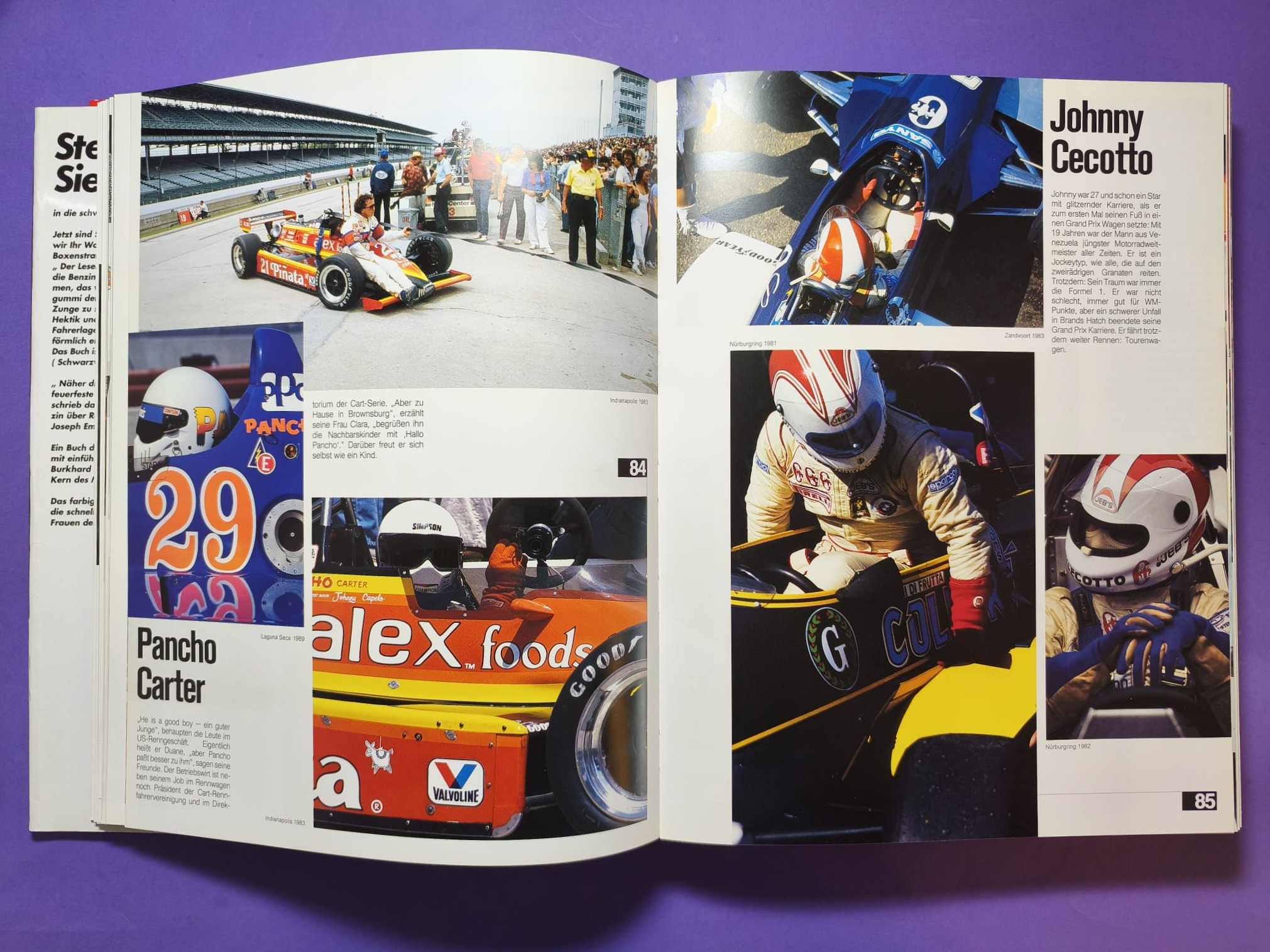 altes dickes großes TOP Buch 180 Rennfahrer, Formel 1, 3, Indy, Nascar, Lauda, Berger, Gartner, Senna,.. 381 Seiten