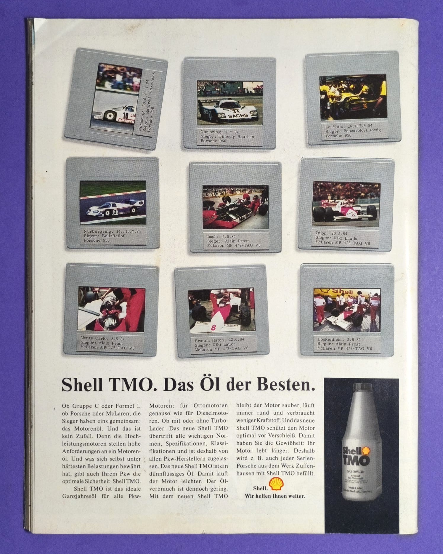 alte Zeitschrift Magazin Heft Sport Auto, 10/1984, Präsentation Zakspeed, Niki Lauda, Elio de Angelis, Lotus,..