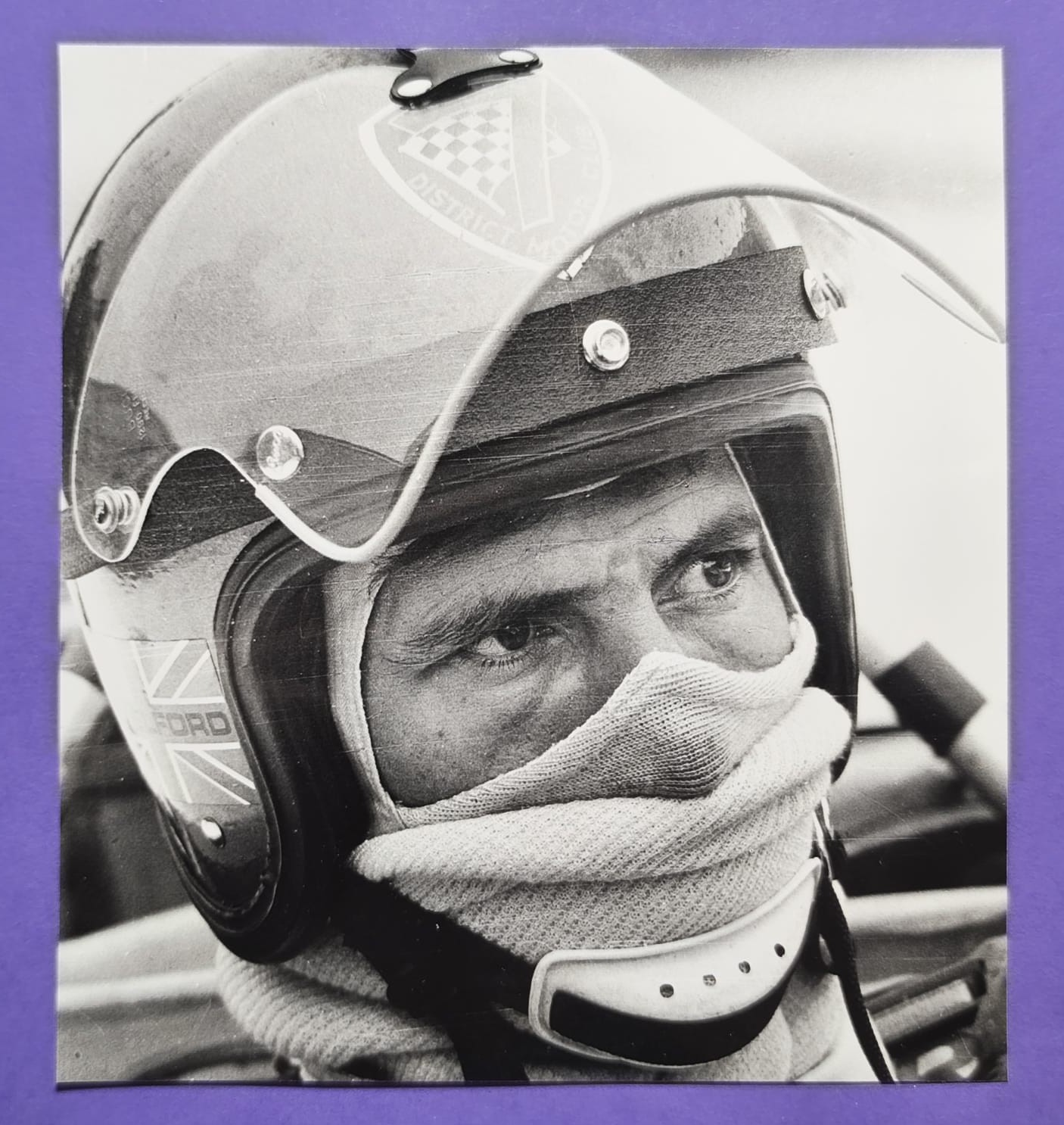 sehr altes Original Pressefoto aus den 60er Jahren, Vic Elford, Formel 1 Grand Prix & 24h LeMans Fahrer, 15x17cm