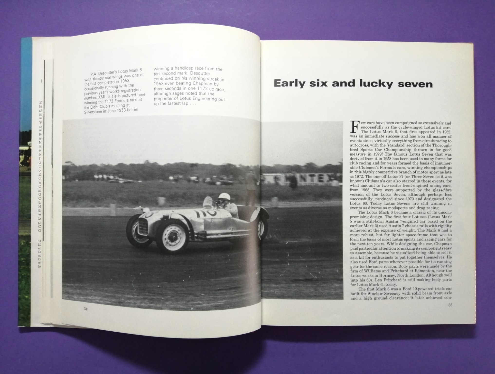 altes Buch, LOTUS, Sports, GT and Touring Cars, 24h LeMans, Tourenwagen,.. Englisch!