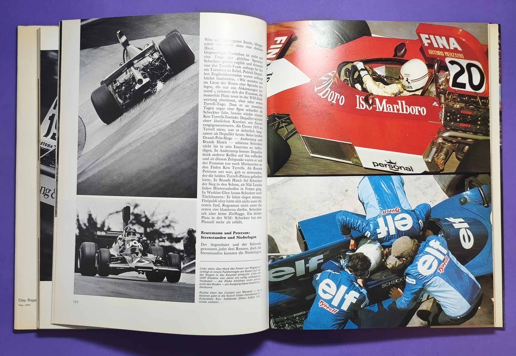 altes Buch, Auto Jahr 1974-1975, Nr. 22, Lancia Stratos, Renault R5, Audi Coupe Studie,.. Formel 1, LeMans, Rallye, Tourenwagen,.. BMW, Ford Zakspeed, Lotus, Niki Lauda Ferrari, Matra, Porsche,..