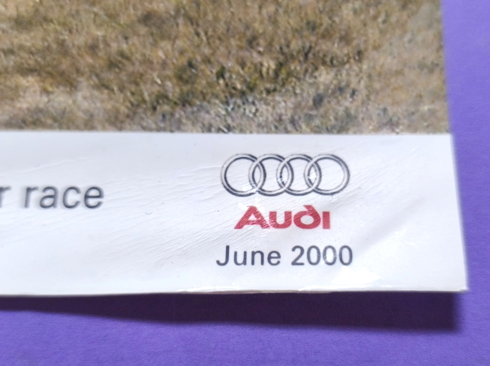altes Presse Werksfoto, 3 fach Sieg Audi R8 24h LeMans 2000, 18x24cm