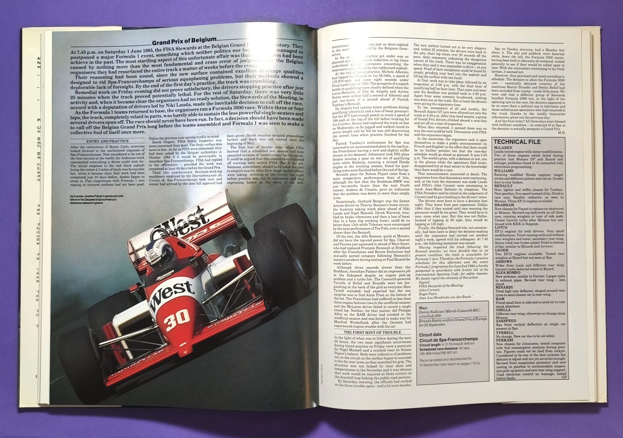 altes Buch, Autocourse 1985-86, Motorsport, Formel 1, Angelis, Bellof, Senna, Lauda, Mansell, Prost, Zakspeed,.. Martini Lancia, Sportwagen WM, Tourenwagen WM,.. ENGLISCH!
