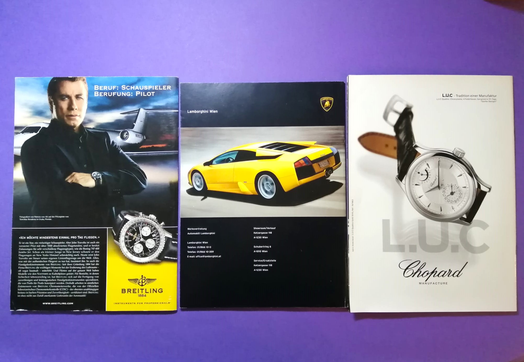 3 Stück alte Ferrari Club Austria Magazine 2003, 2004, 2005