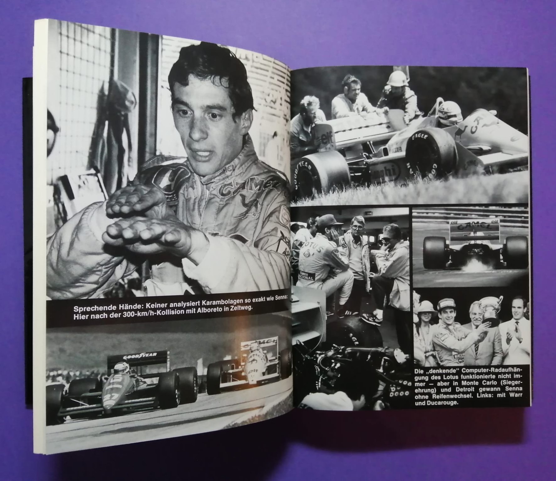 altes Buch Grand Prix Story 1987, Formel 1 Jahrbuch, Heinz Prüller, Weltmeister Nelson Piquet Williams, Berger Ferrari, Senna Lotus, Mansell, Zakspeed,..
