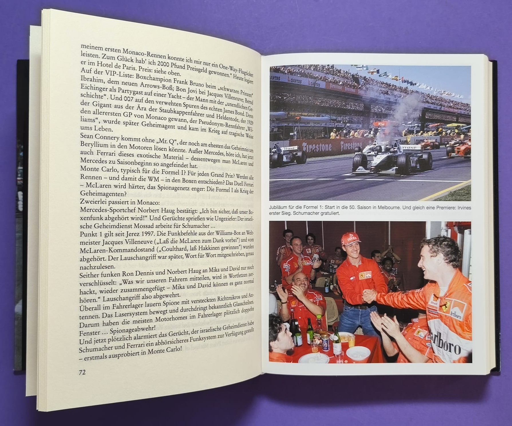 altes Buch Grand Prix Story 1999 Heinz Prüller, Formel 1 Jahrbuch, Weltmeister Mika Häkkinen - McLaren Mercedes
