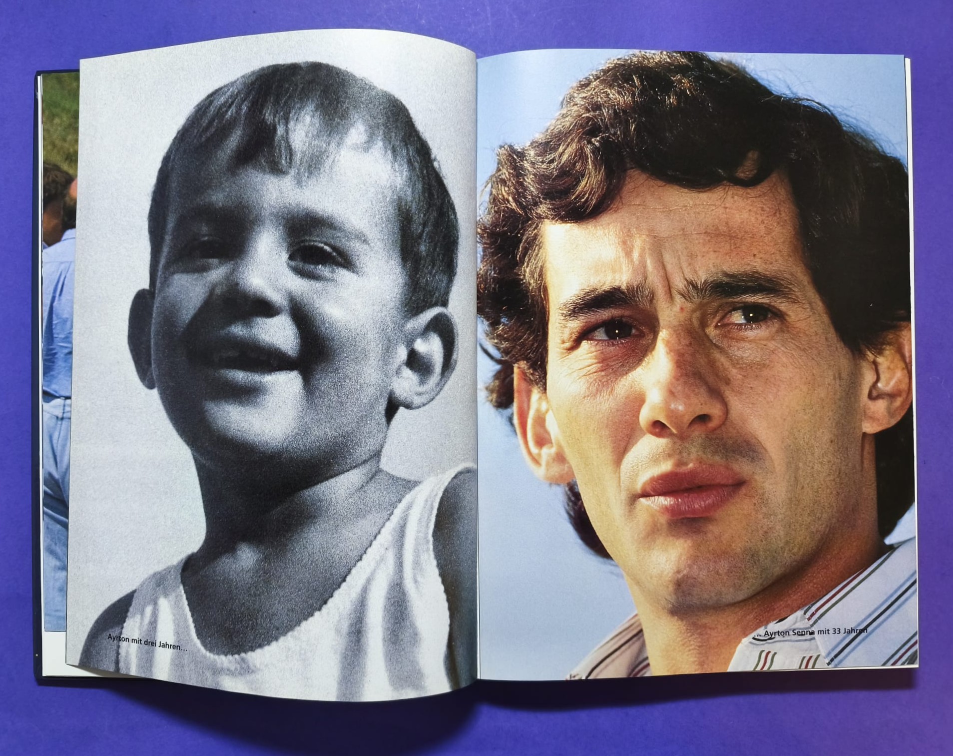 altes Buch, Ayrton Senna, Leben am Limit, Formel 1 Grand Prix Weltmeister 1988, 1990, 1991, McLaren Honda