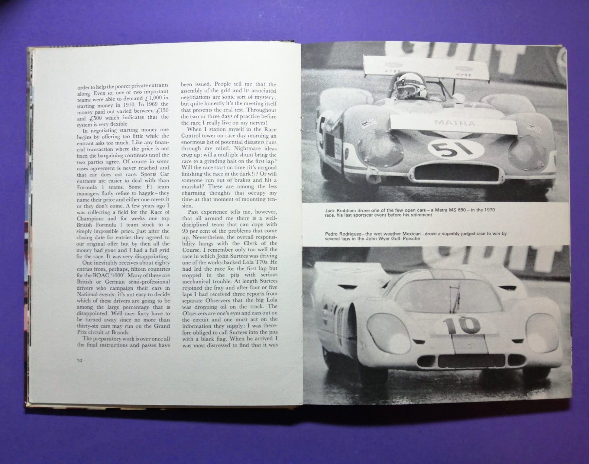 altes Buch, Motor Racing, The International Way, Nr. 2, Jochen Rindt, Gold Leaf Lotus Formel 1, 24h LeMans, Matra, Porsche 917, Mini, Jackie Stewart,.. Englisch!