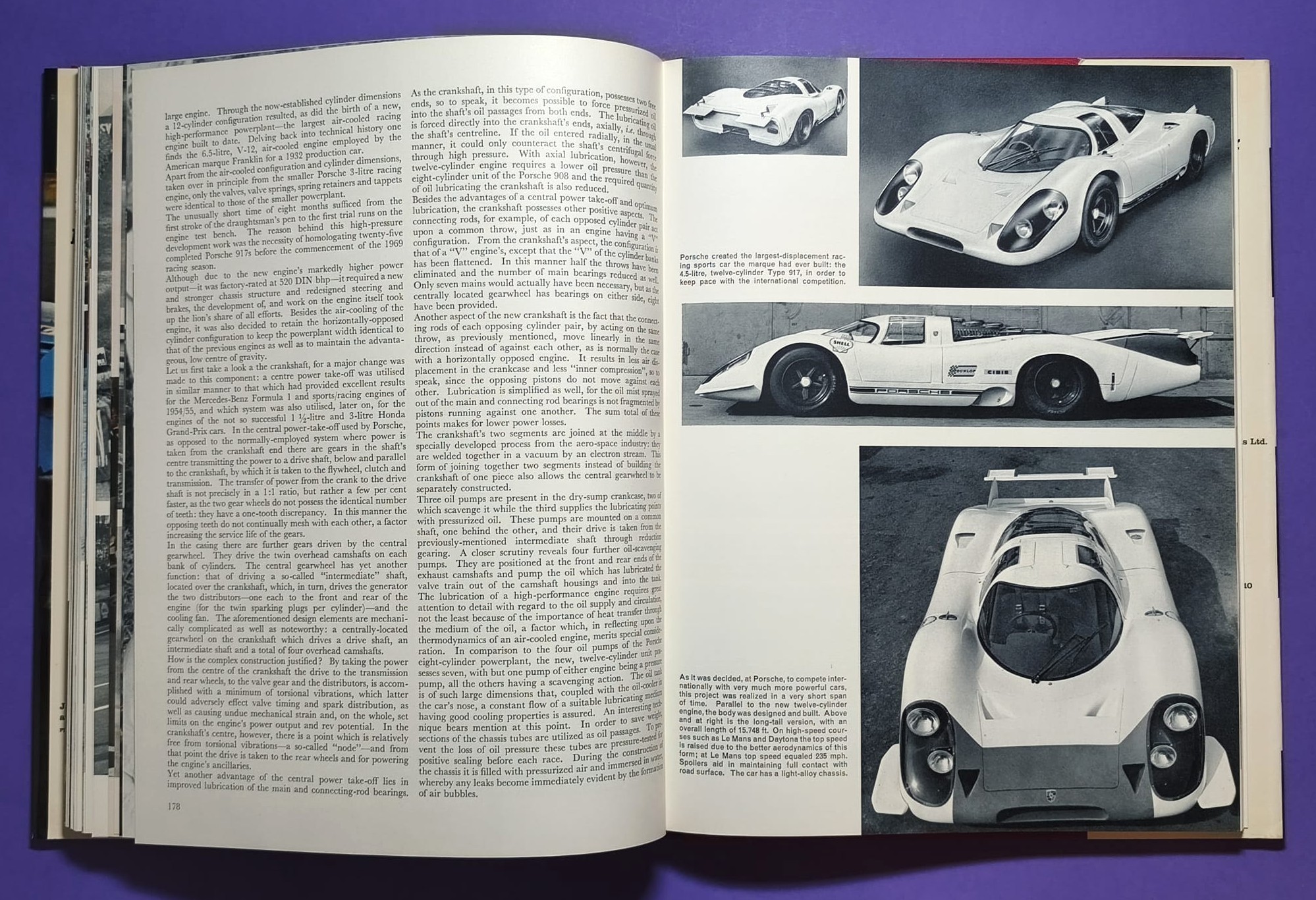 altes Buch, Automobile Year 1969-1970, Ford Capri, Opel Manta,.. Formel 1, LeMans, Rallye, Indy Car,.. Jochen Rindt, Hill, Ickx, Siffert, Stewart,.. Lotus, Ferrari, Porsche 917, Matra,.. ENGLISCH!