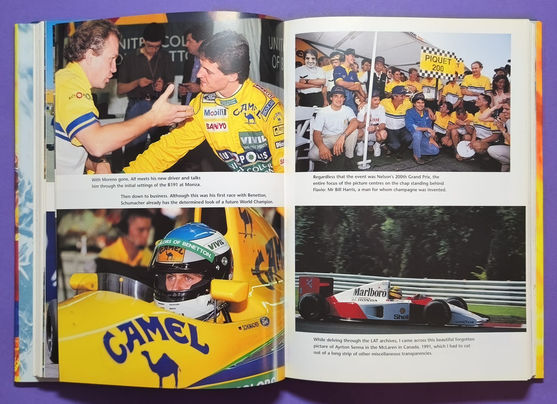 altes Buch, The Mechanics´s Tale, Life in the Pit Lanes of Formula One, Grand Prix 1988 bis 1996, Schumacher, Piquet, Benetton,..