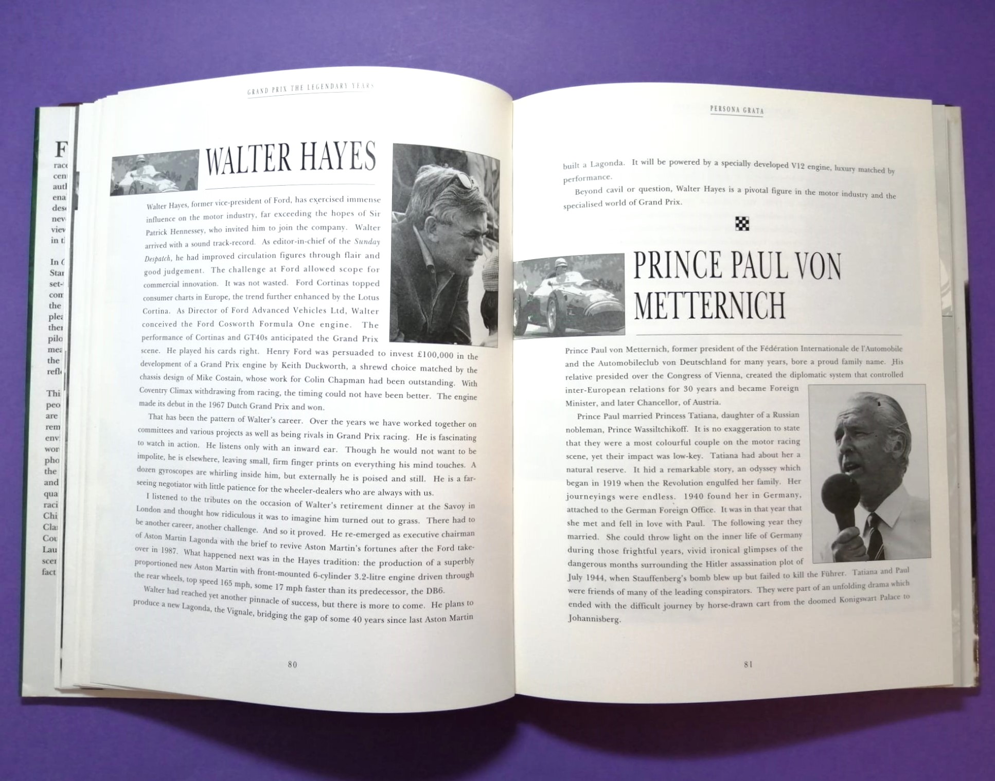 altes Buch, Grand Prix, The Legendary Years, The Personal Memories of Louis Stanley, Formel 1, Rindt, Lauda, Cevert,.. 50er bis 70er Jahre, Englisch! 