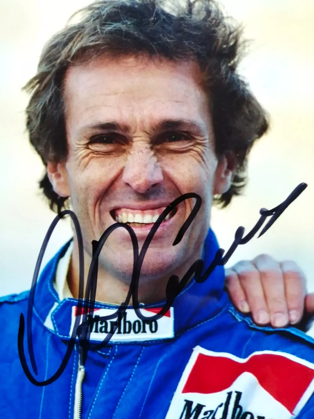 Original Autogramm, Andrea de Cesaris †, Formel 1 Grand Prix 90er Jahre, Foto 10x15cm