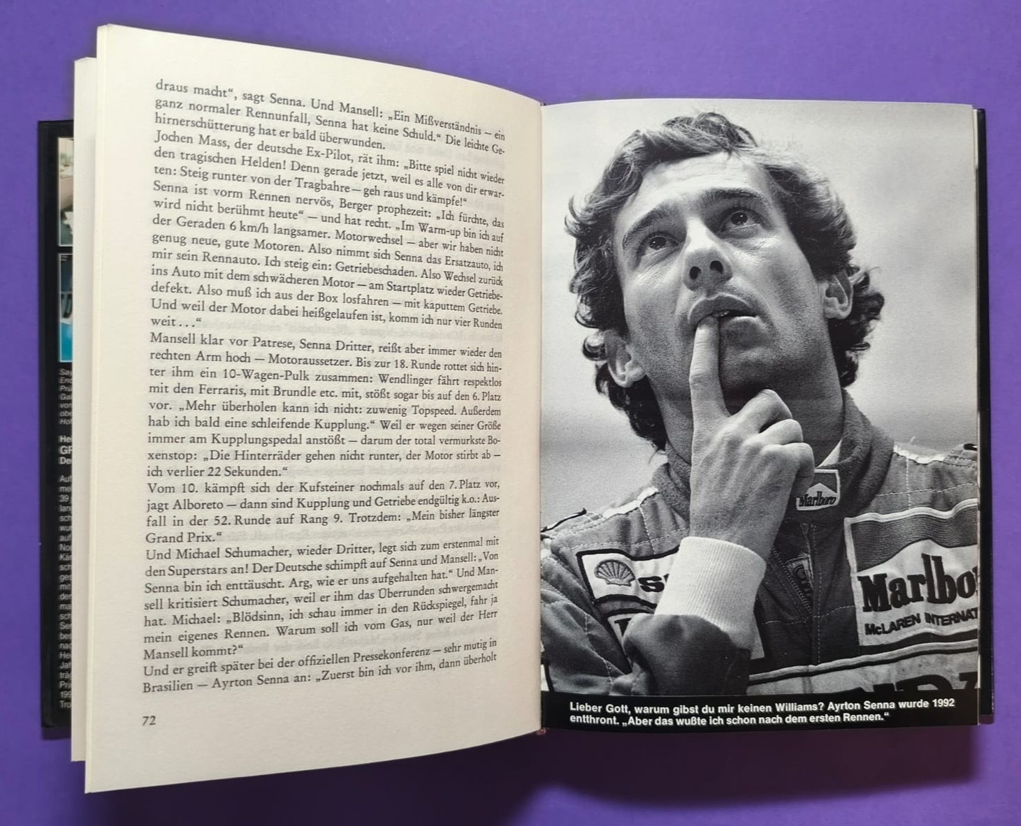 altes Buch Grand Prix Story 1992 Heinz Prüller, Formel 1 Grand Prix Jahrbuch, Weltmeister Nigel Mansell - Williams Renault