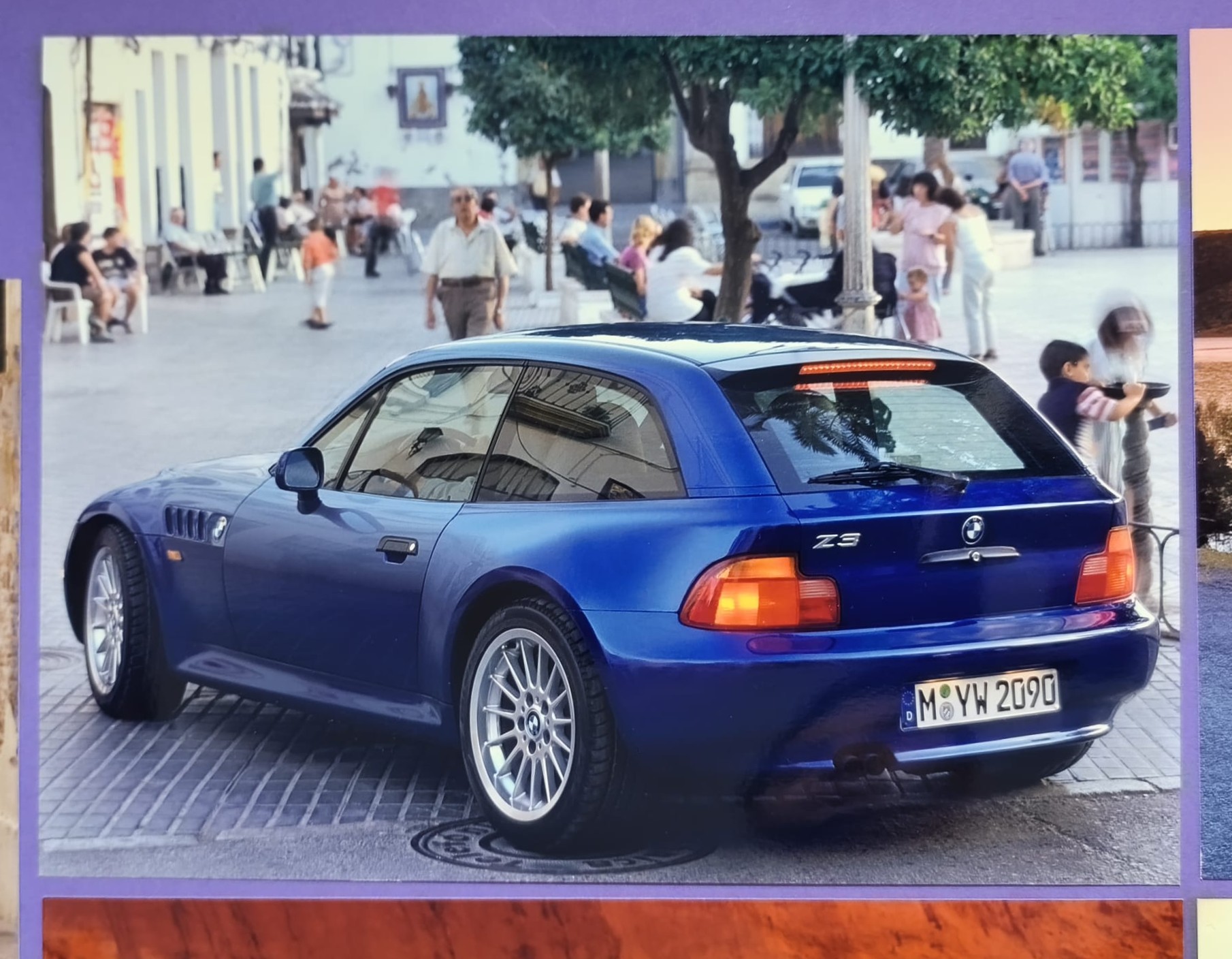 5 Stück alte Werks Pressefotos, BMW Z3 2,8 Coupe, 1998, 18x24cm