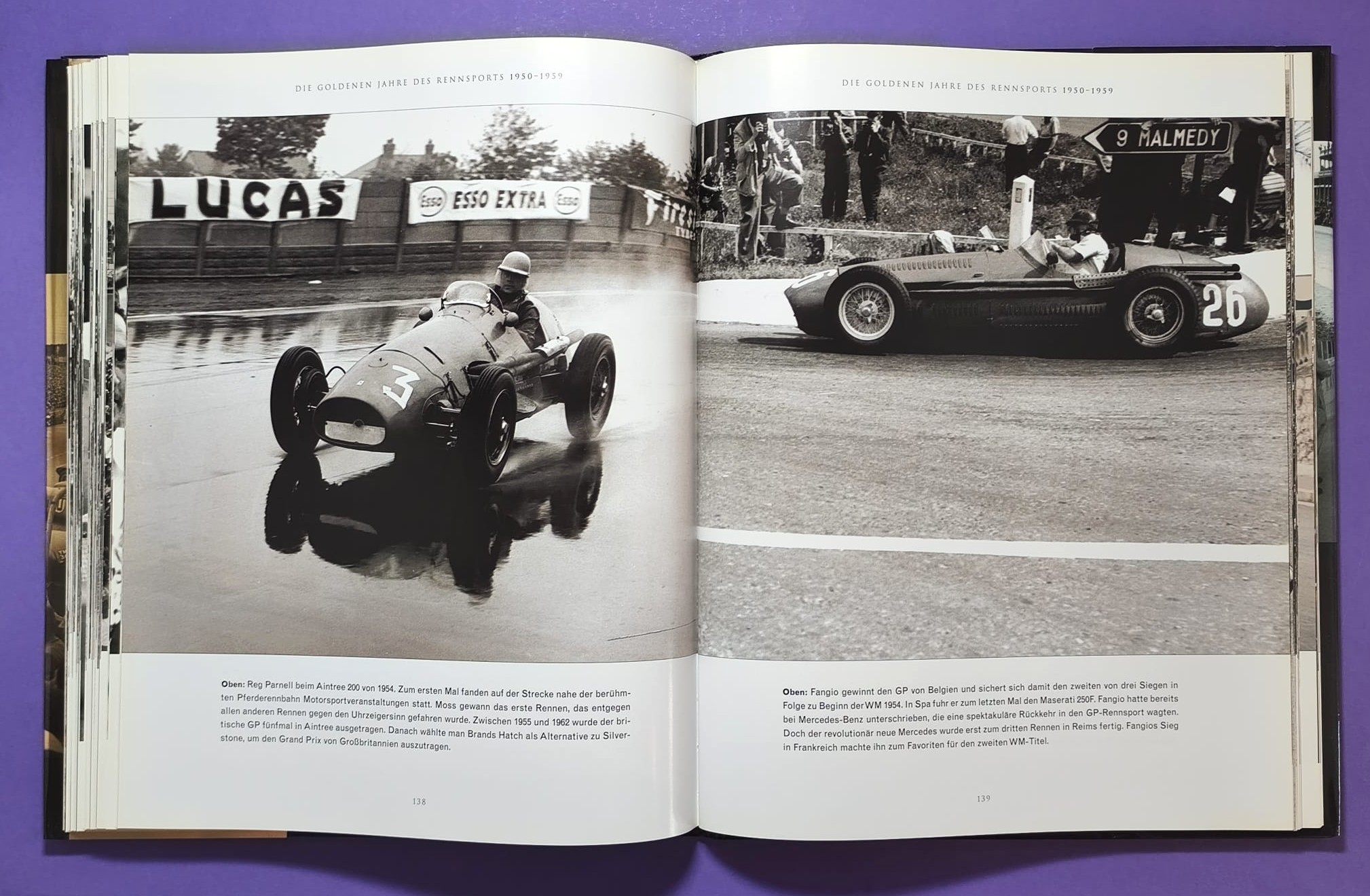 Buch, Das goldene Zeitalter des Rennsports 1920 bis 1965, die Autos, die Rennen, die Fahrer, Formel 1 Grand Prix, 24h LeMans, Ferrari, Mercedes,..