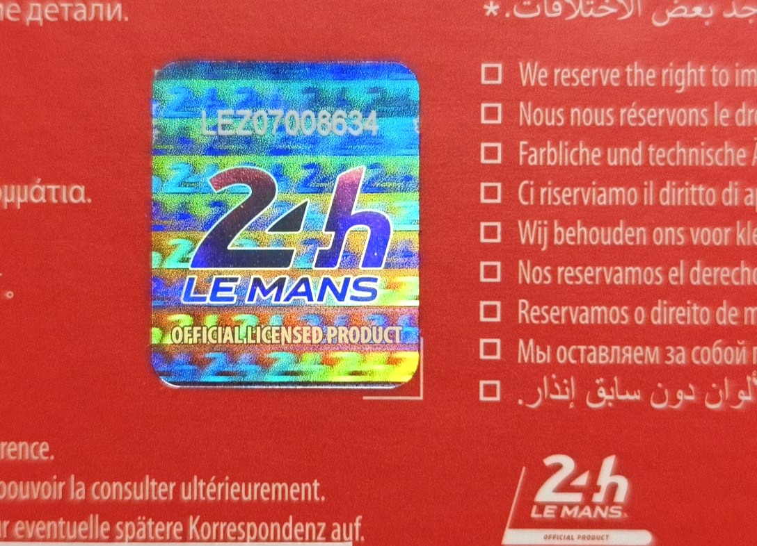 Modellauto 1:43 NEU, Ferrari 499P, Sieger 24h LeMans 2023, in Plexiglas und Kartonbox.