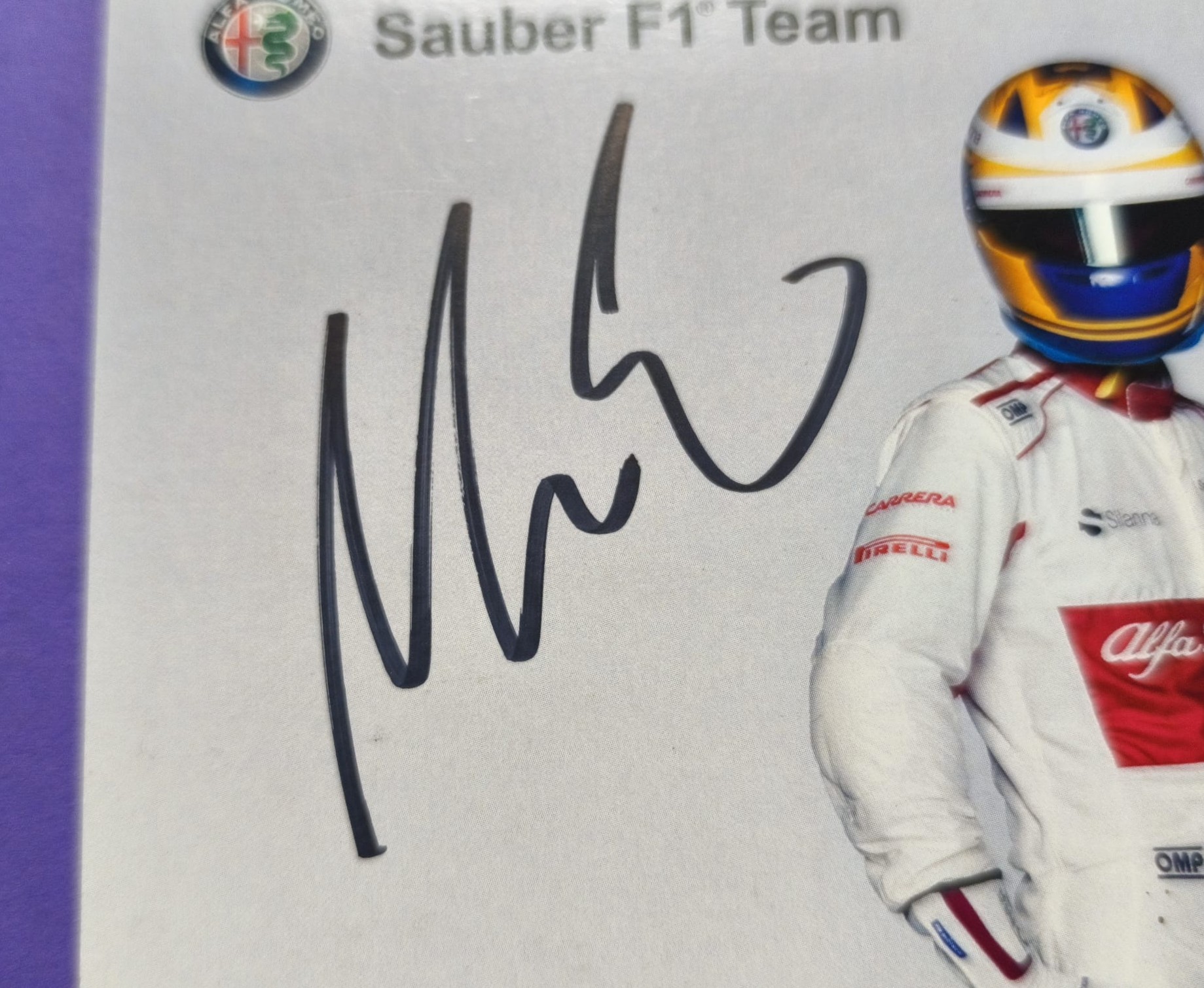 Original Autogramm, Marcus Ericsson, Alfa Romeo Sauber, Formel 1 Grand Prix 2018, Original Team Karte 11x15cm
