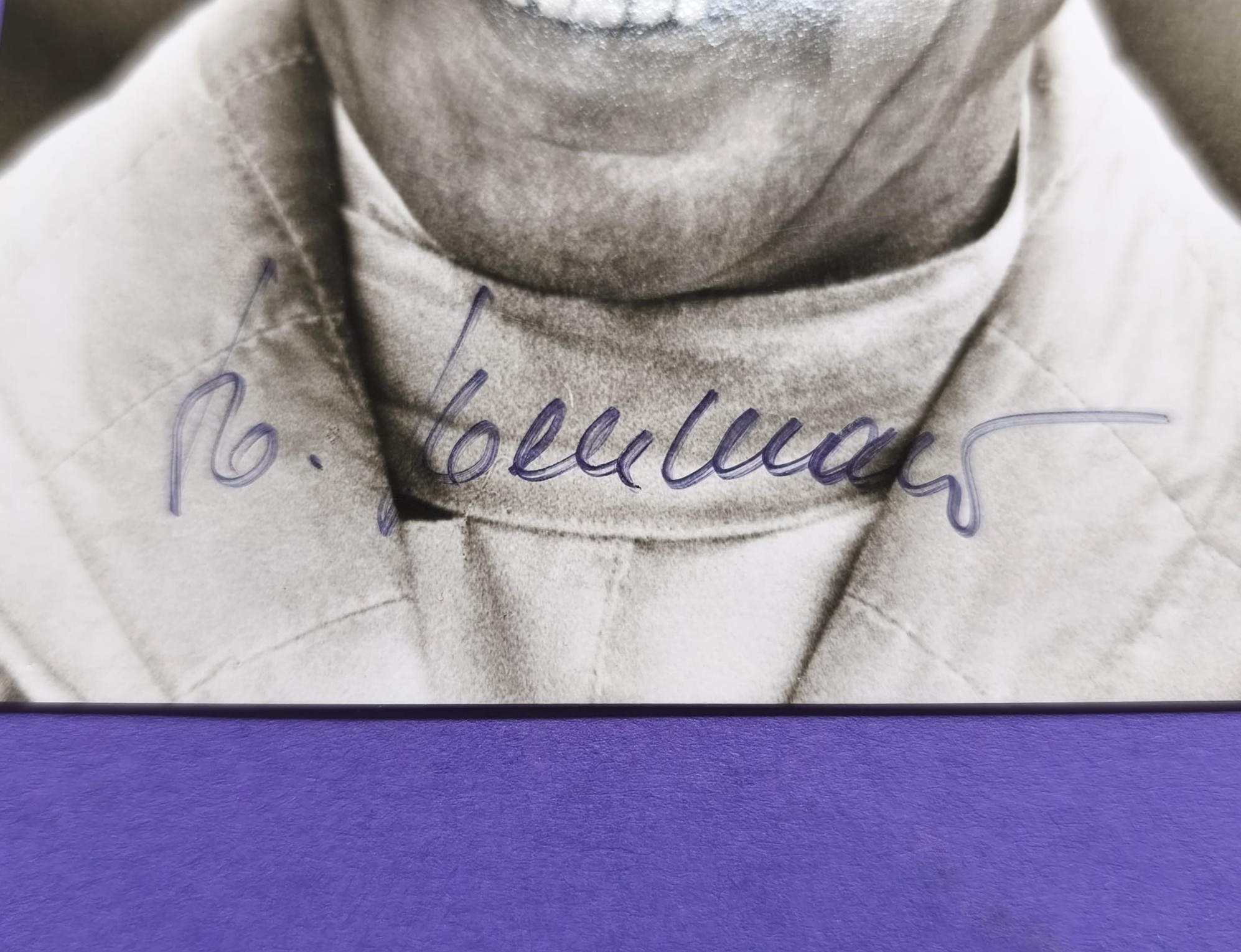 Original Autogramm, Hans Herrmann, Werksfahrer Porsche 917, 70er Jahre, alte Original Porsche Karte 10x15cm