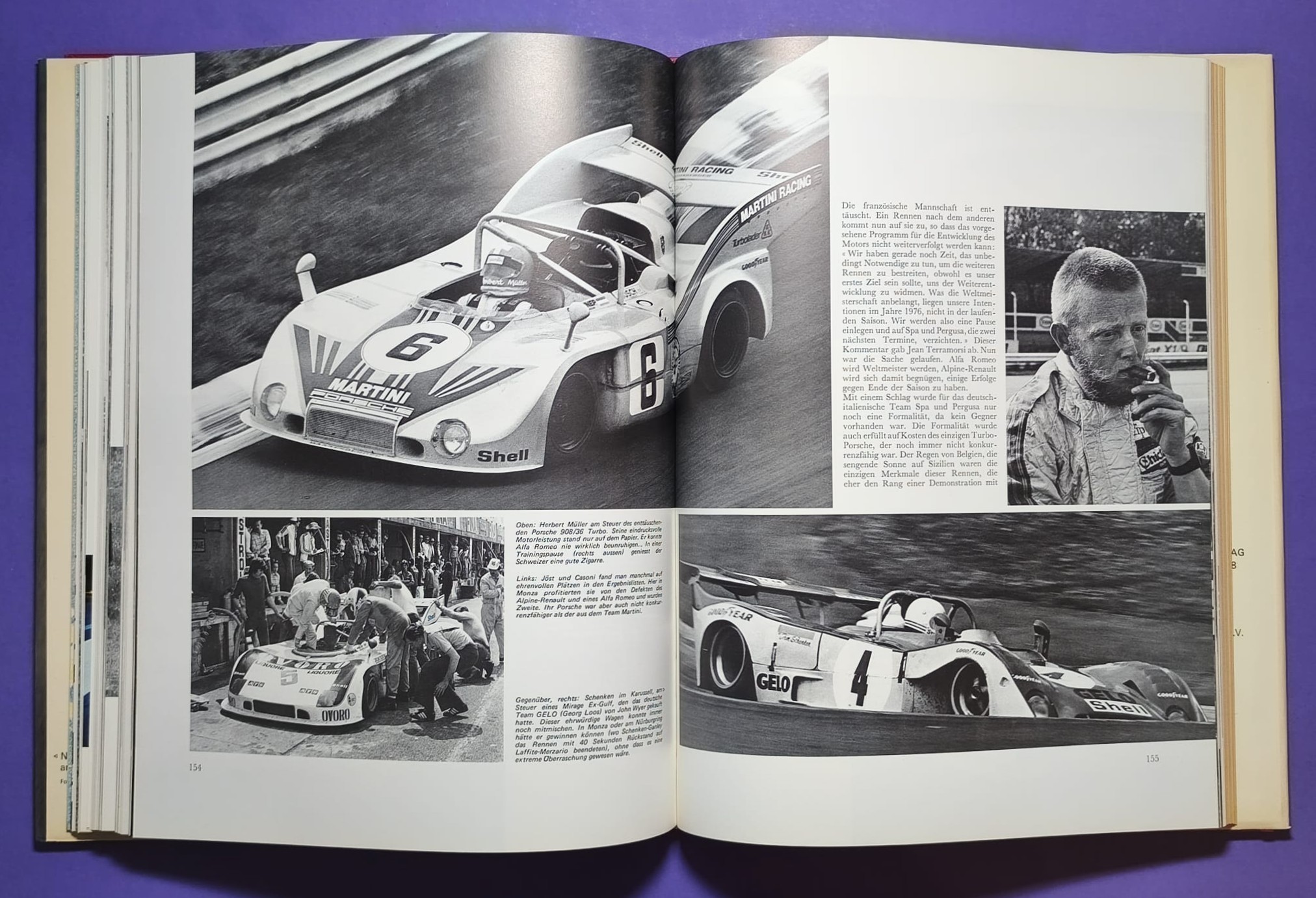 altes Buch, Auto Jahr 1975-1976, Nr. 23, Alfa, Lancia Stratos, Jaguar, Porsche, Rolls-Royce, .. Formel 1, 3, LeMans, Rallye,.. 6 Rad Tyrrell, Niki Lauda Ferrari, Hunt, McLaren, Lotus,..