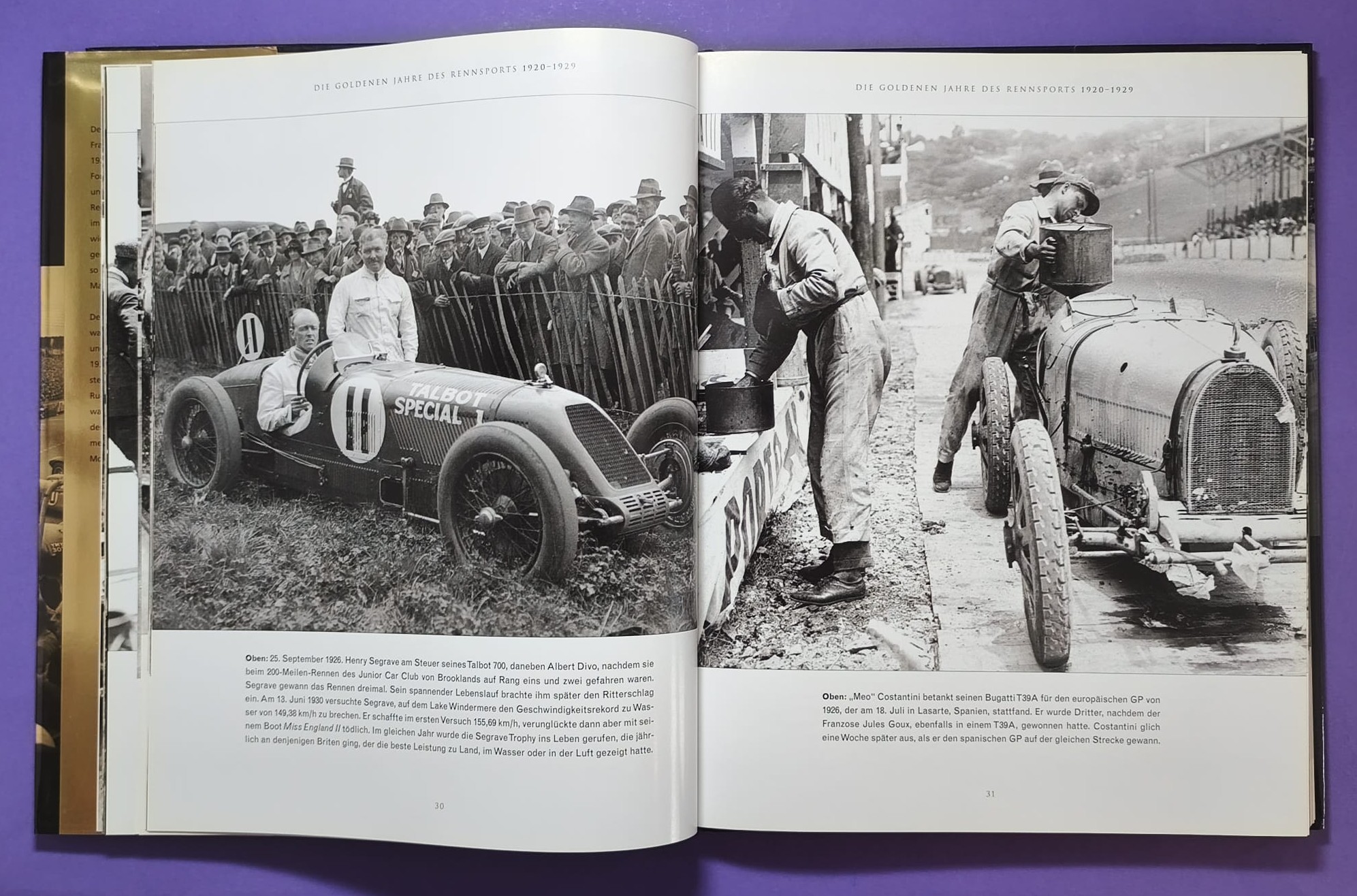 Buch, Das goldene Zeitalter des Rennsports 1920 bis 1965, die Autos, die Rennen, die Fahrer, Formel 1 Grand Prix, 24h LeMans, Ferrari, Mercedes,..