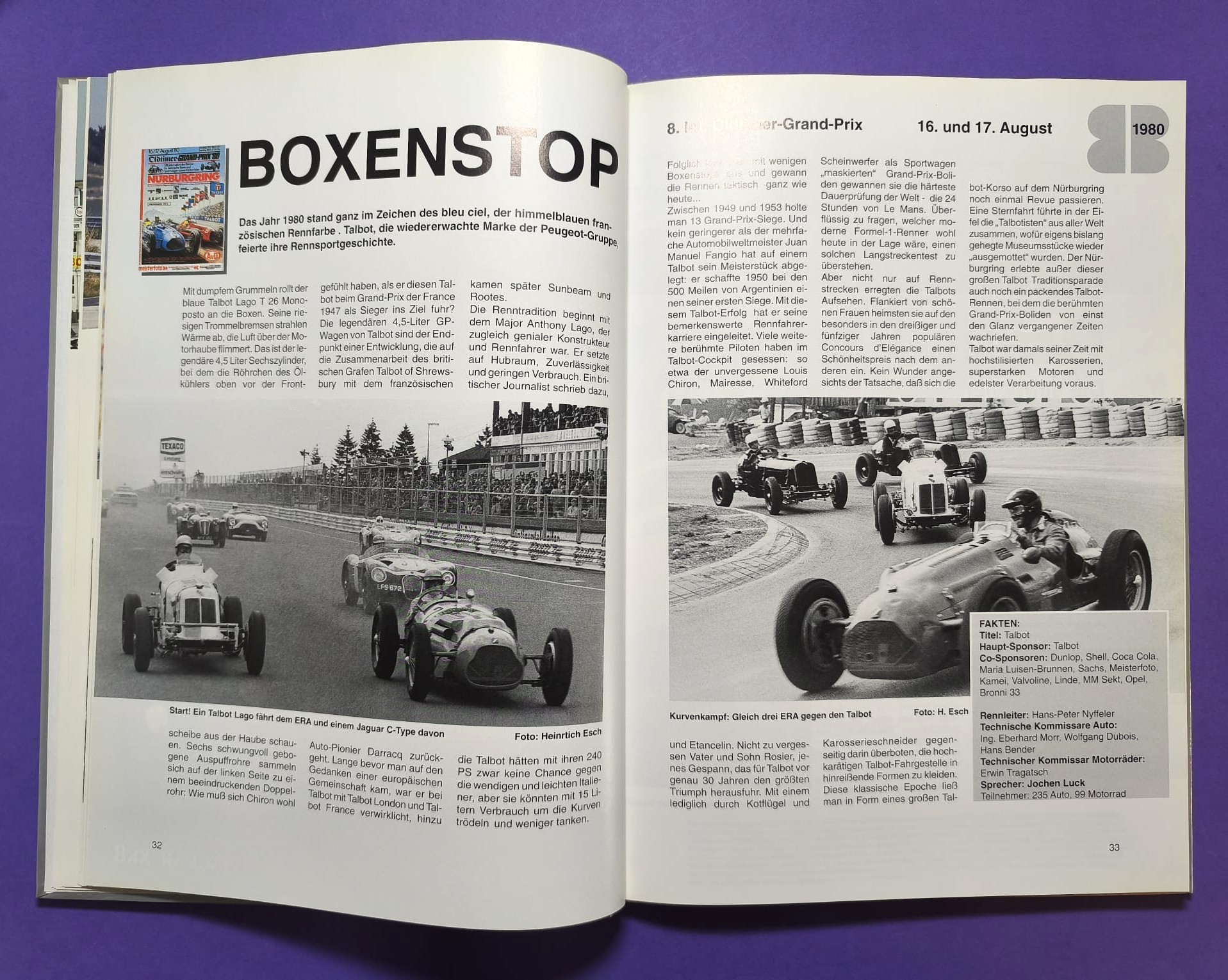 altes Buch, 25 Jahre AvD Oldtimer Grand Prix Nürburgring