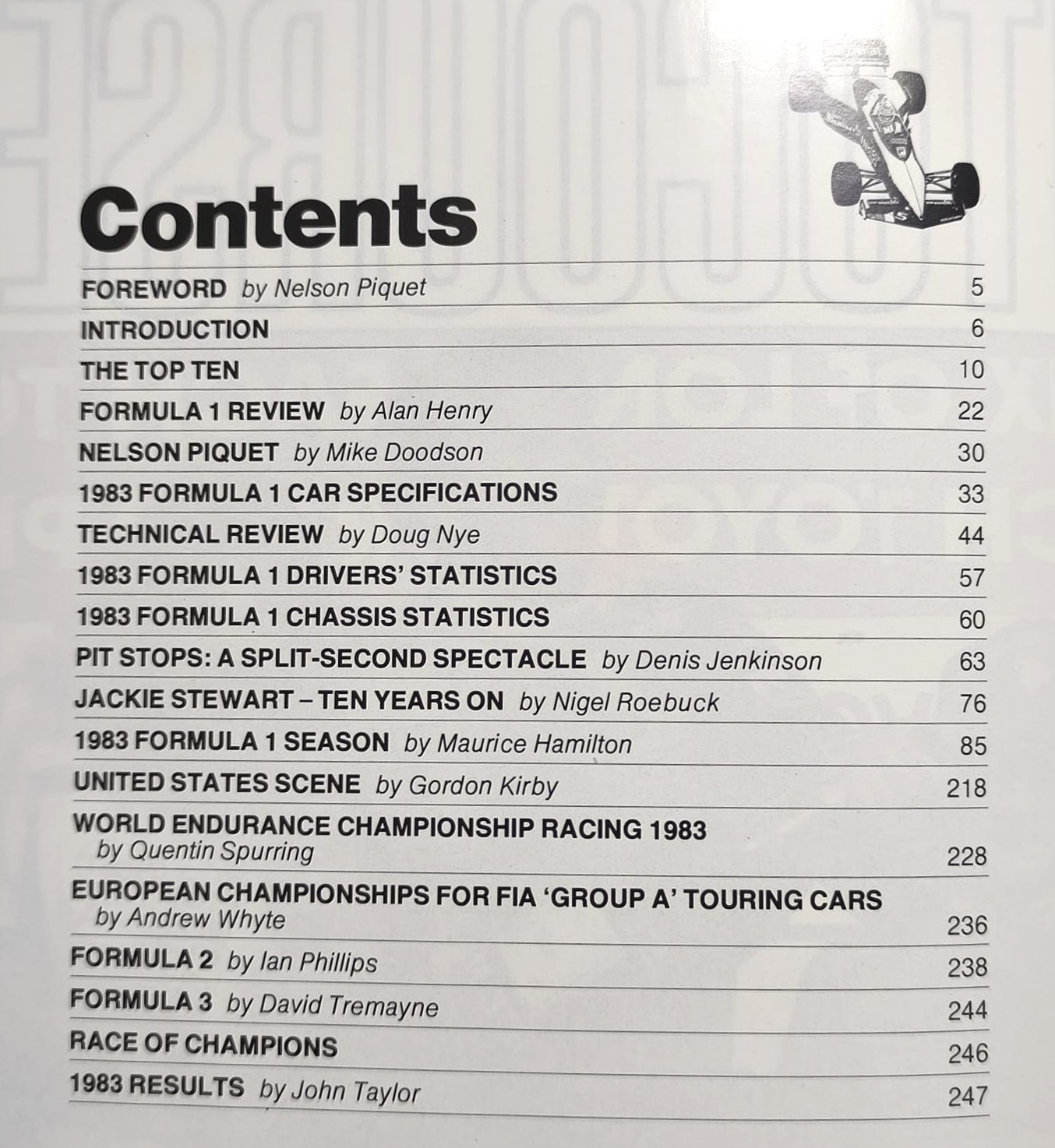 altes Buch, Autocourse 1983-84, Motorsport, Formel 1, 2, Sportwagen WM, Piquet, Lauda, Prost, Rosberg, Angelis,.. Martini Lancia,.. Österreichring,.. ENGLISCH! 