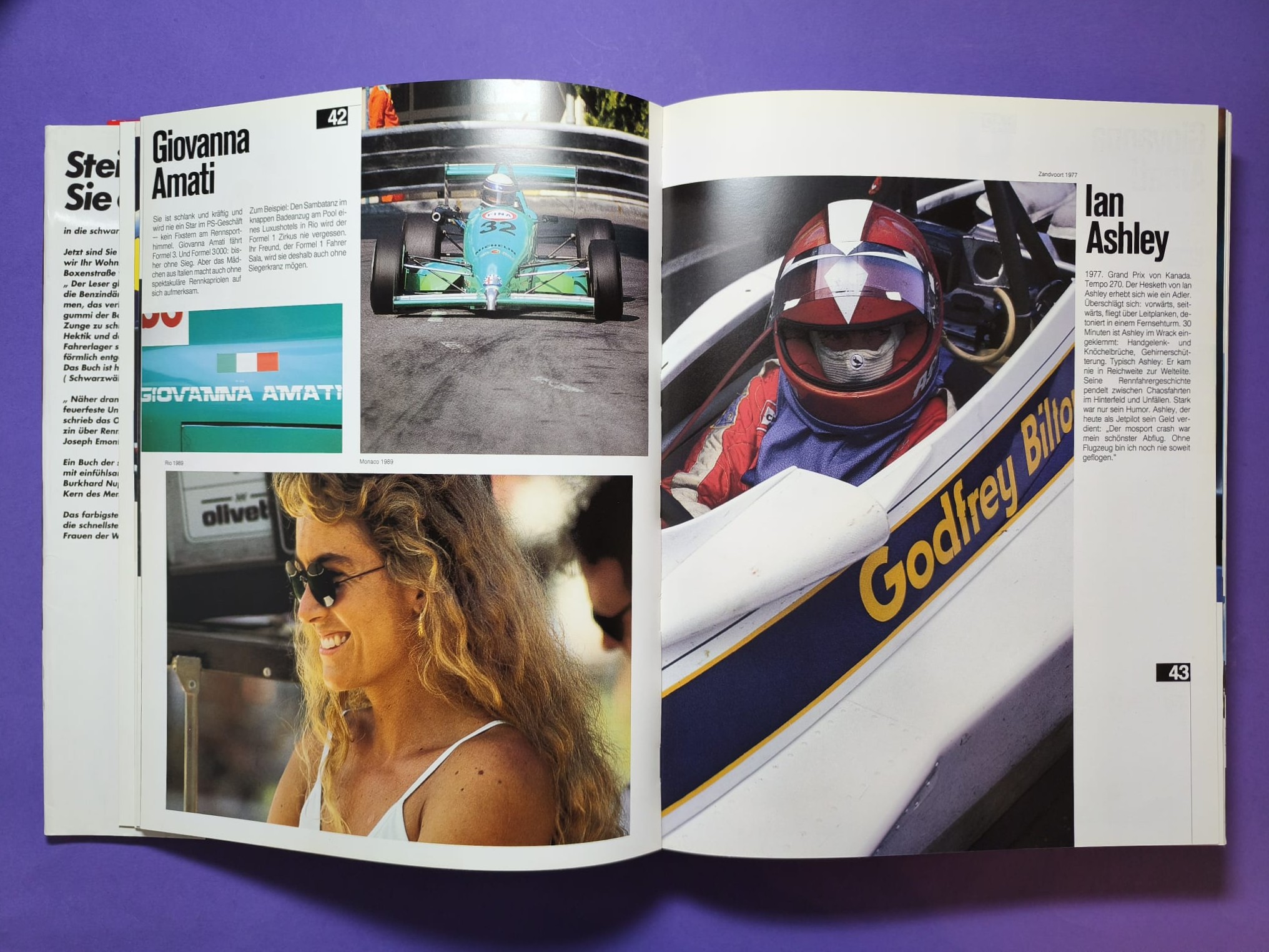 altes dickes großes TOP Buch 180 Rennfahrer, Formel 1, 3, Indy, Nascar, Lauda, Berger, Gartner, Senna,.. 381 Seiten