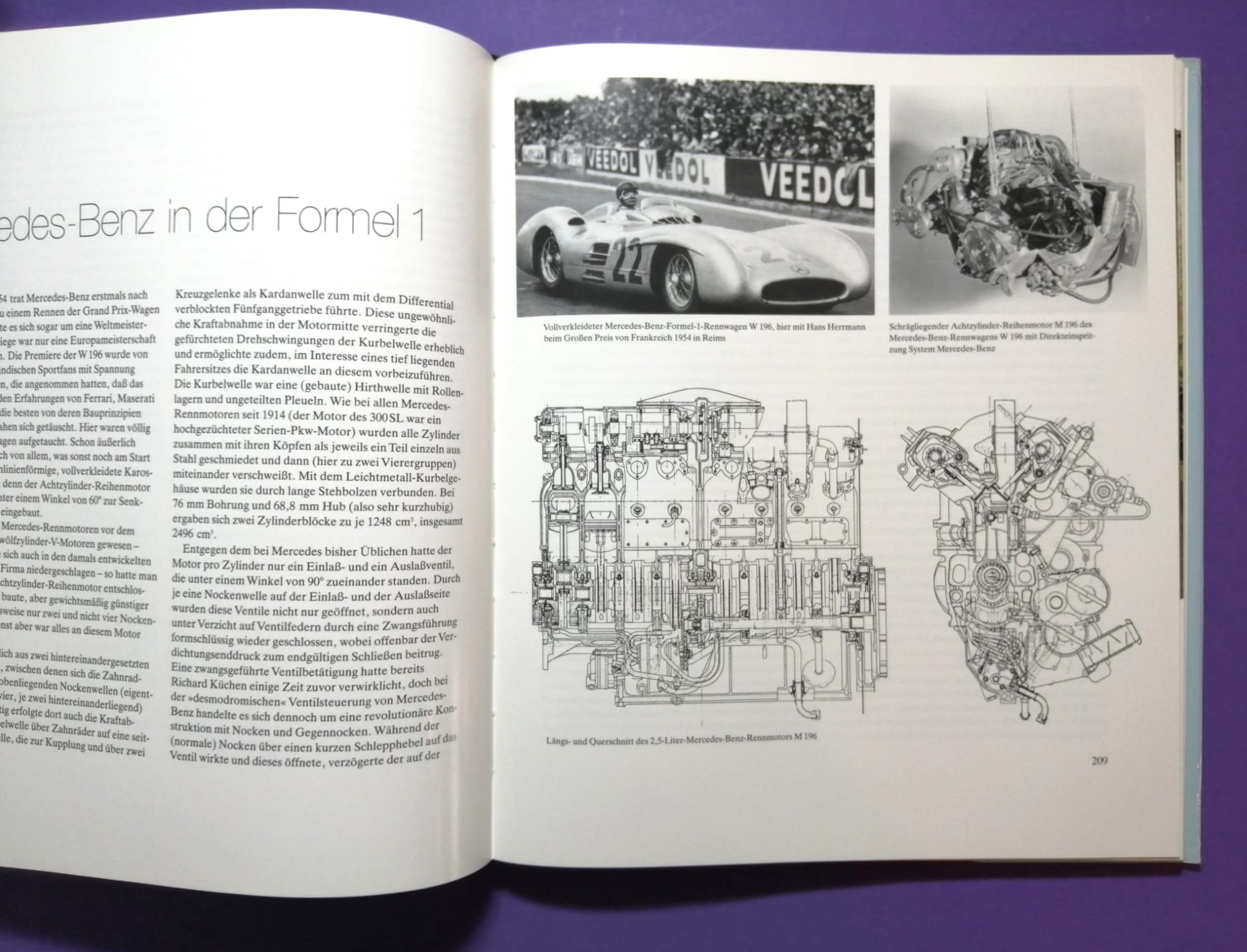 altes Buch, Motorsport in Deutschland 1945-1955, Formel 1.., Avus, Nürburgring, Hockenheim, Mercedes, Porsche, Veritas,... 286 Seiten