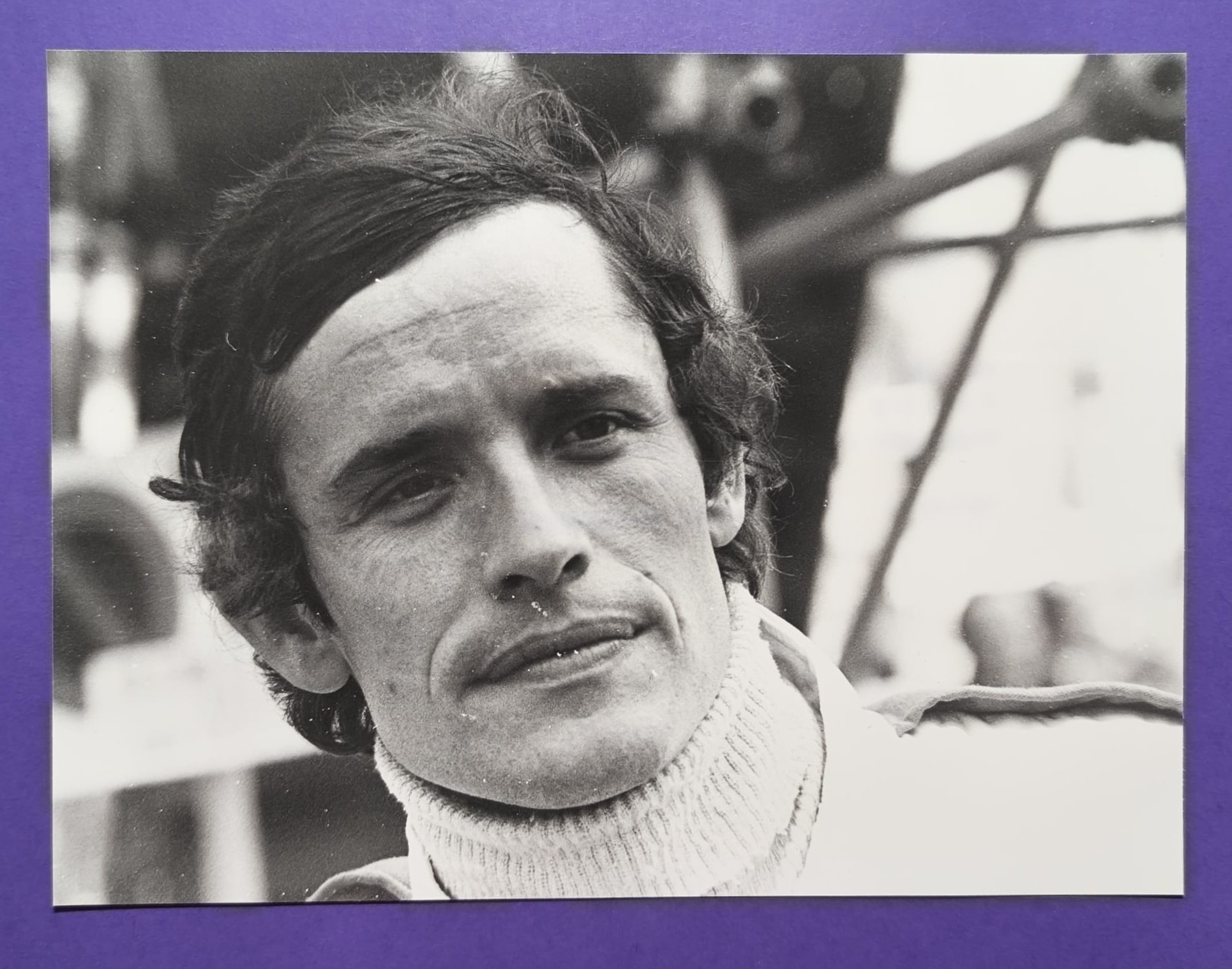 altes Original Pressefoto, Jacky Ickx, Ensign, Formel 1 Grand Prix 1977, 16x21cm