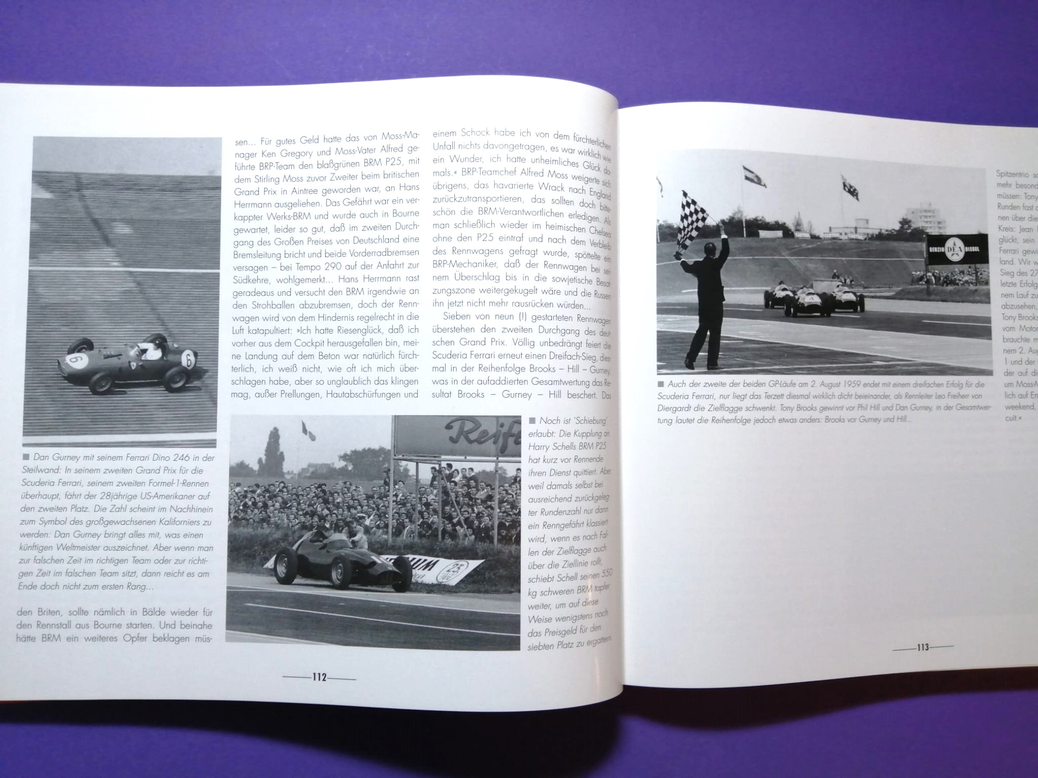 altes Buch, Grand Prix 70 Jahre Großer Preis von Deutschland, 1926 bis 1997, Avus, Solitude, Nürburgring, Hockenheimring, Formel 1, Rindt, Lauda, Berger, Clark, Cevert, Schumacher, Winkelhock, Zakspeed,..