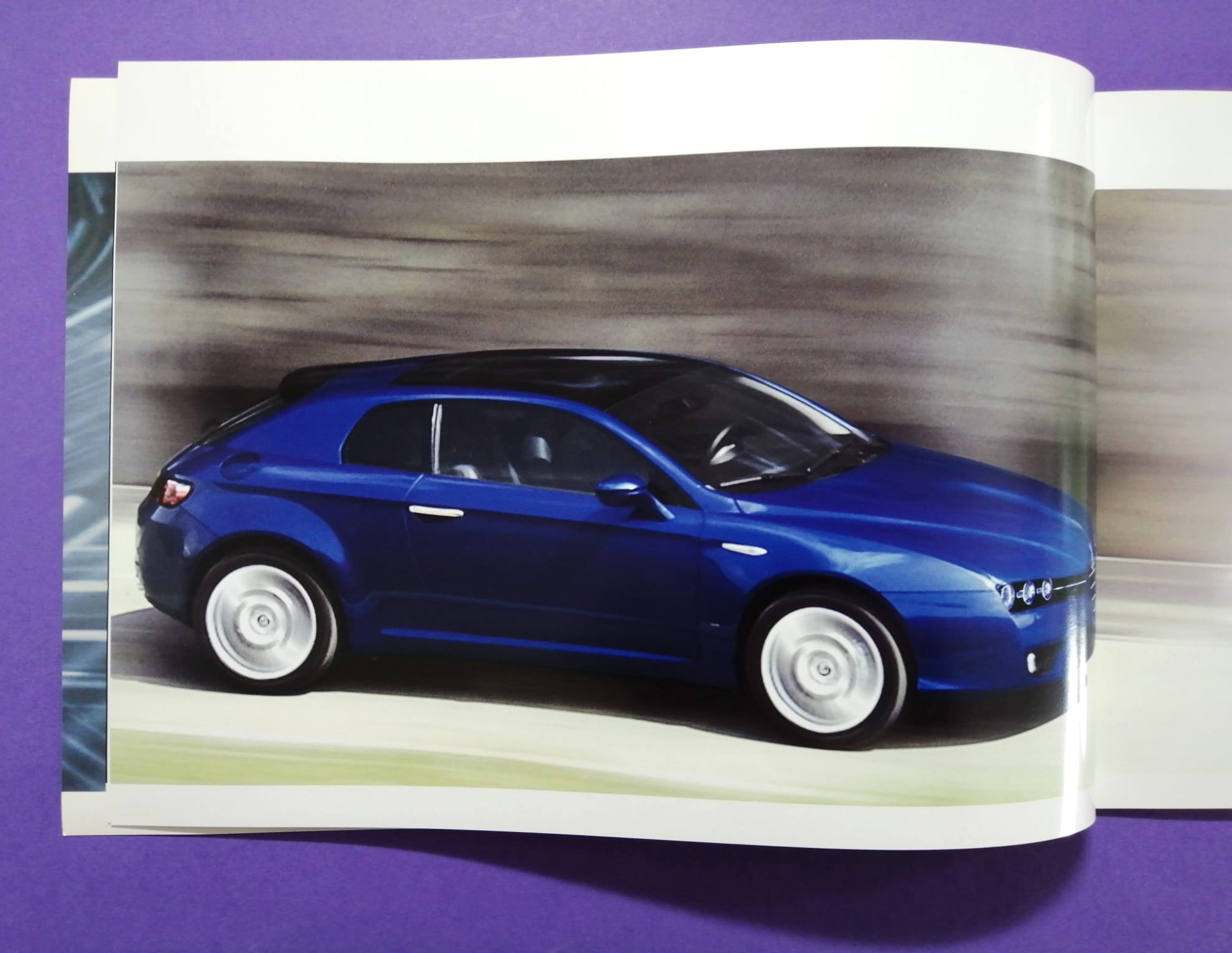 altes Original Autoprospekt, Alfa-Romeo Brera Coupe, V6.., aus dem Jahr 2007