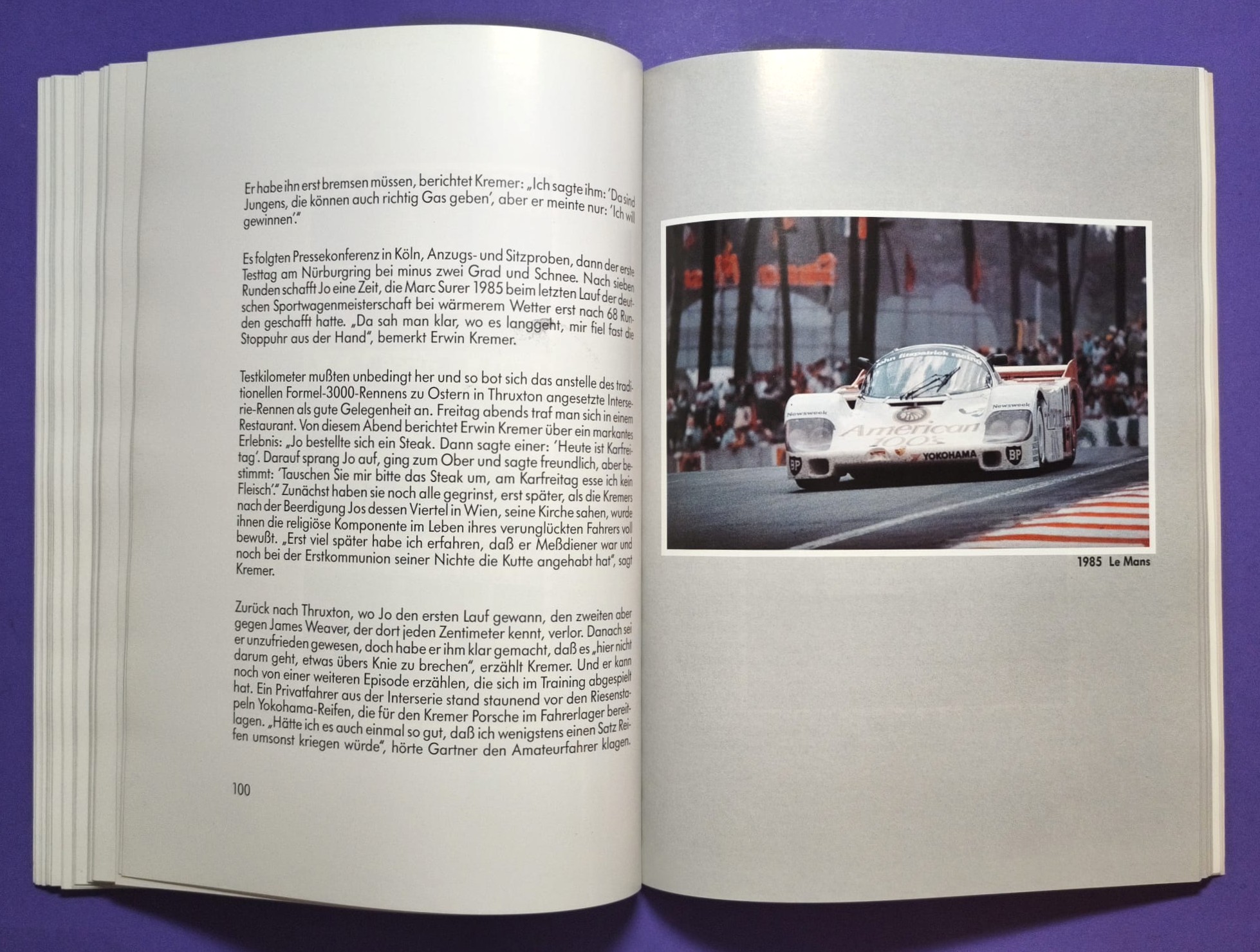 RARITÄT! altes seltenes Buch, Jo Gartner - Ein Leben fürs Rennfahren, Formel 1 Osella, Formel 2, 24h LeMans, USA, BMW M1, Porsche,..
