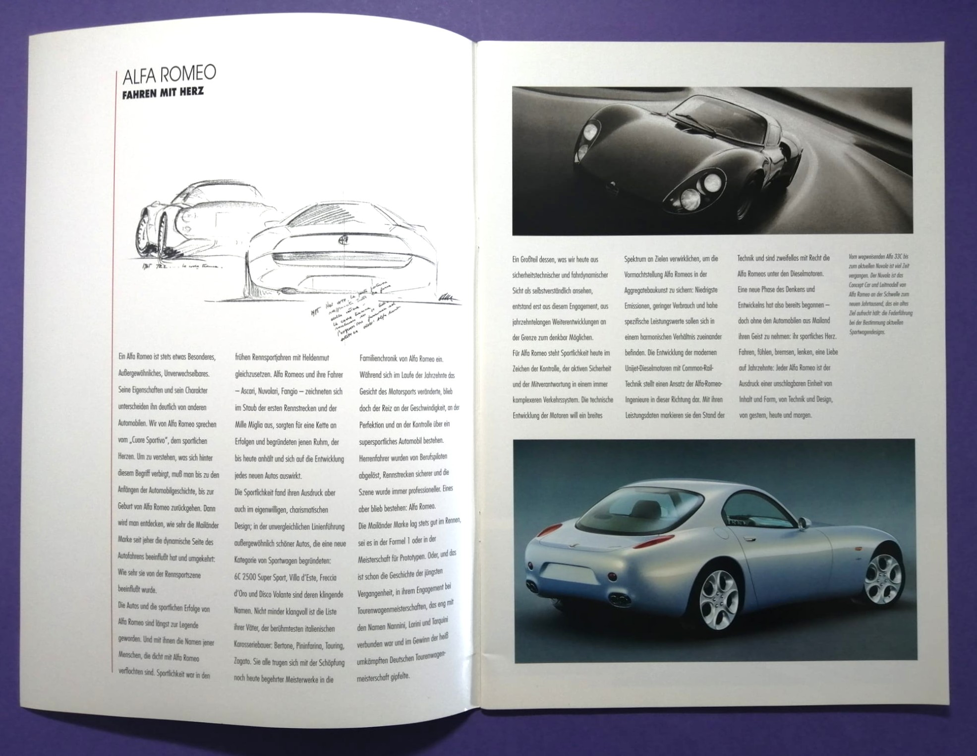 altes Original Autoprospekt, Alfa-Romeo 145, Quadrifoglio,... aus dem Jahr 1999