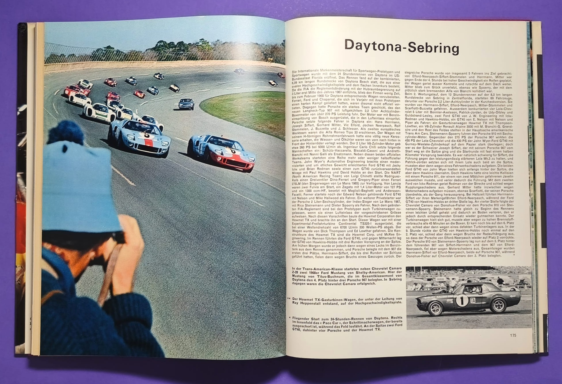 altes Buch, Auto Jahr 1968-1969 Nr. 16, Lamborghini, Ferrari,.. Formel 1, LeMans, Rallye, Indy Car,.. Jochen Rindt, Hill, Ickx, Siffert,.. Lotus,..