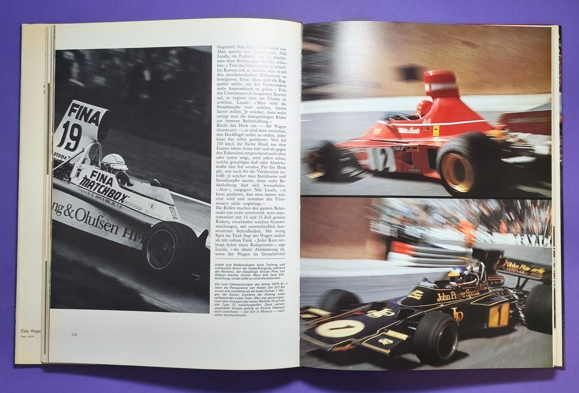 altes Buch, Auto Jahr 1974-1975, Nr. 22, Lancia Stratos, Renault R5, Audi Coupe Studie,.. Formel 1, LeMans, Rallye, Tourenwagen,.. BMW, Ford Zakspeed, Lotus, Niki Lauda Ferrari, Matra, Porsche,..