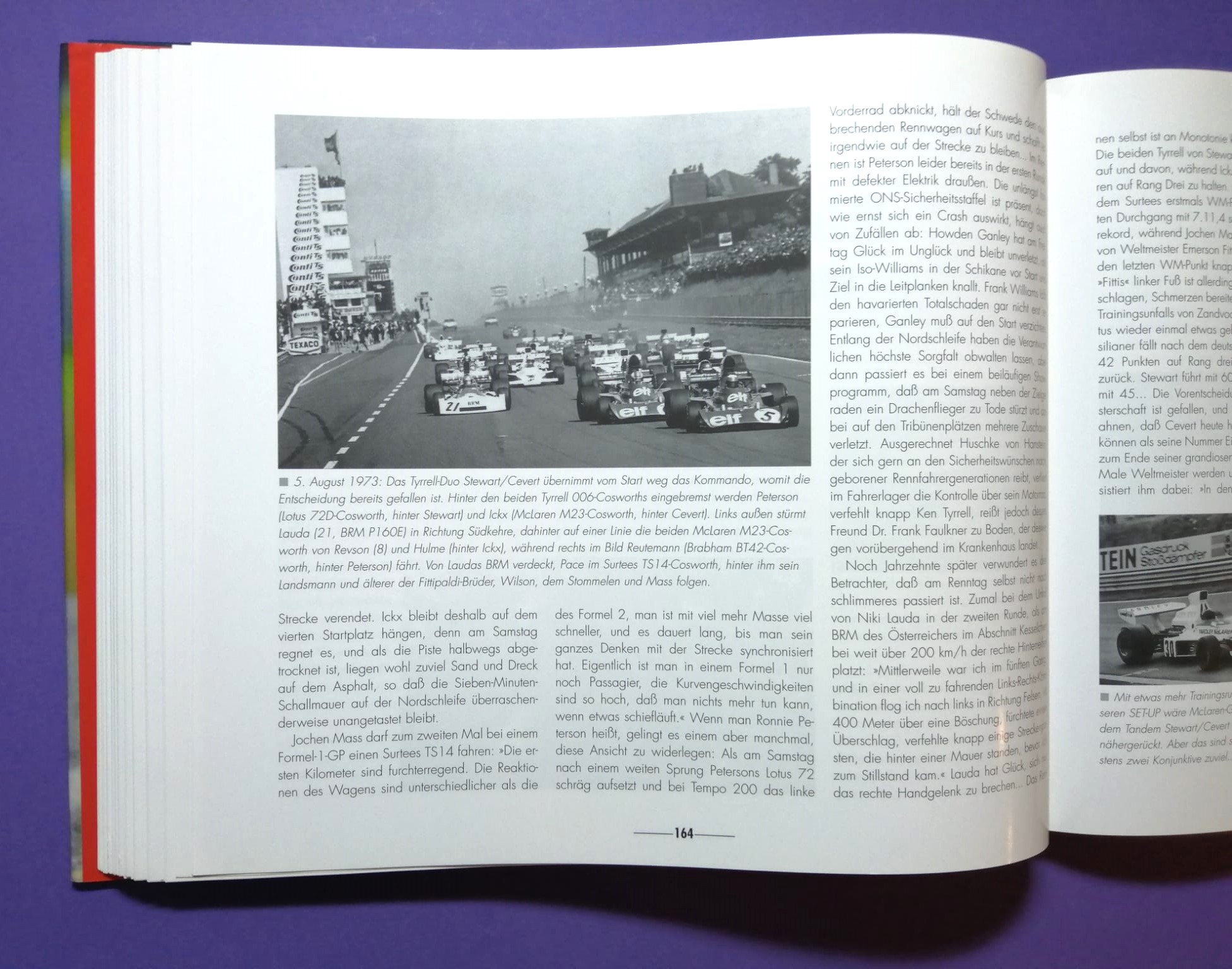 altes Buch, Grand Prix 70 Jahre Großer Preis von Deutschland, 1926 bis 1997, Avus, Solitude, Nürburgring, Hockenheimring, Formel 1, Rindt, Lauda, Berger, Clark, Cevert, Schumacher, Winkelhock, Zakspeed,..