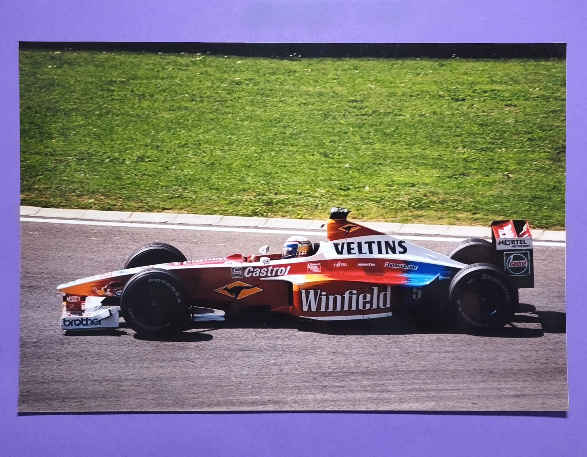 altes Pressefoto 20x30cm, Alessandro Zanardi, Williams, Formel 1 Grand Prix San Marino Imola 1999